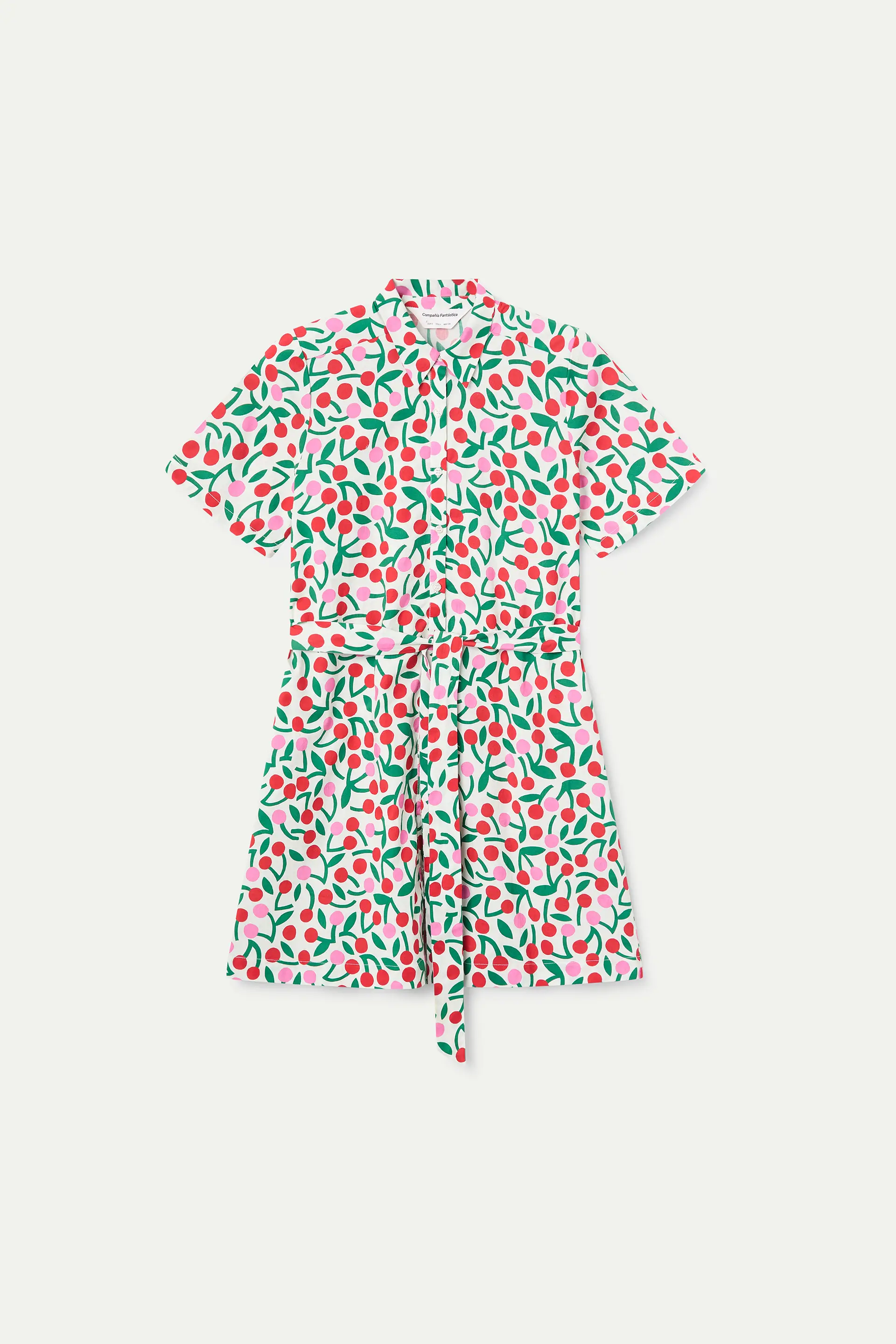 Vestido corto con estampado Guinda - Image 2