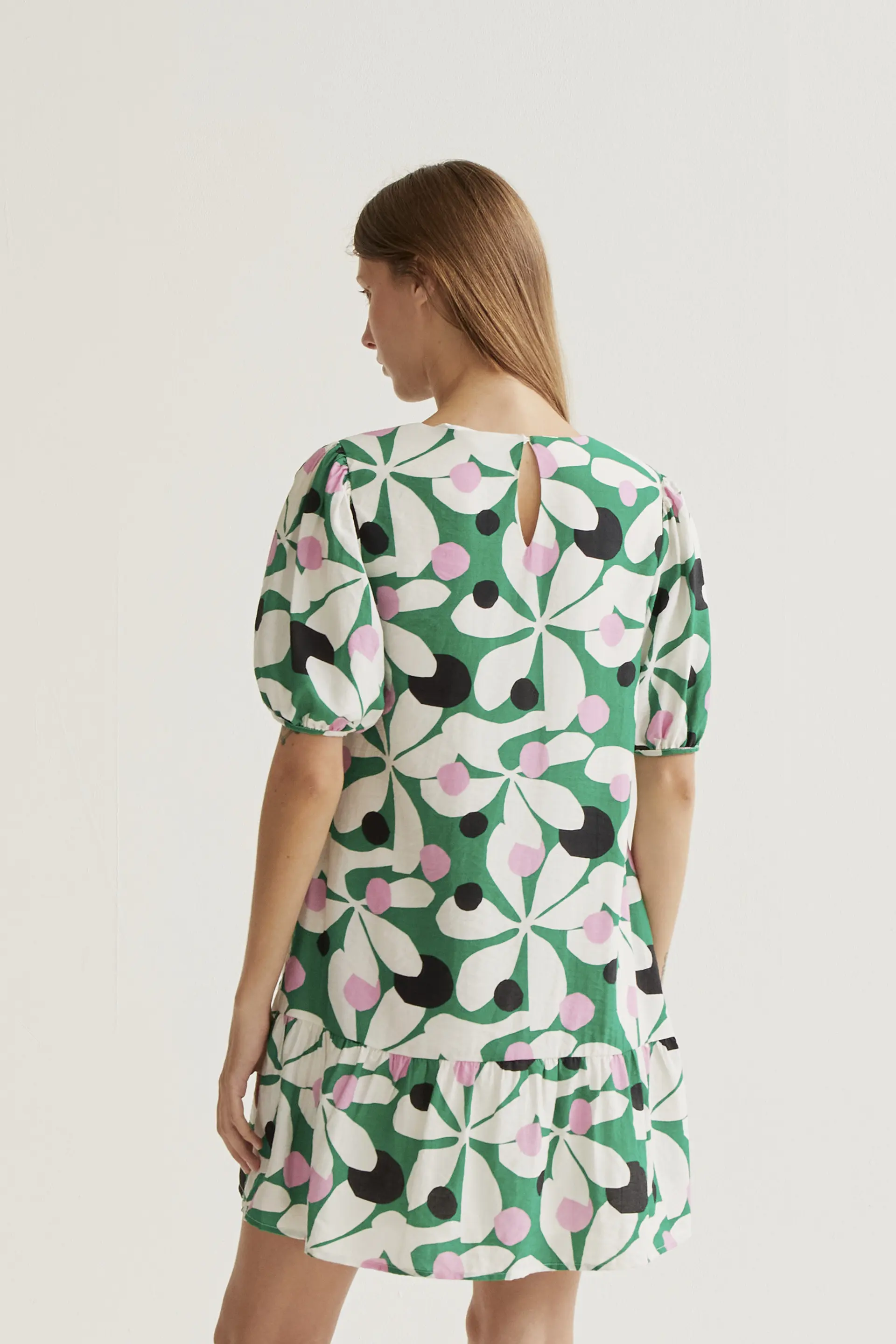 Vestido corto con estampado Hosta - Image 3