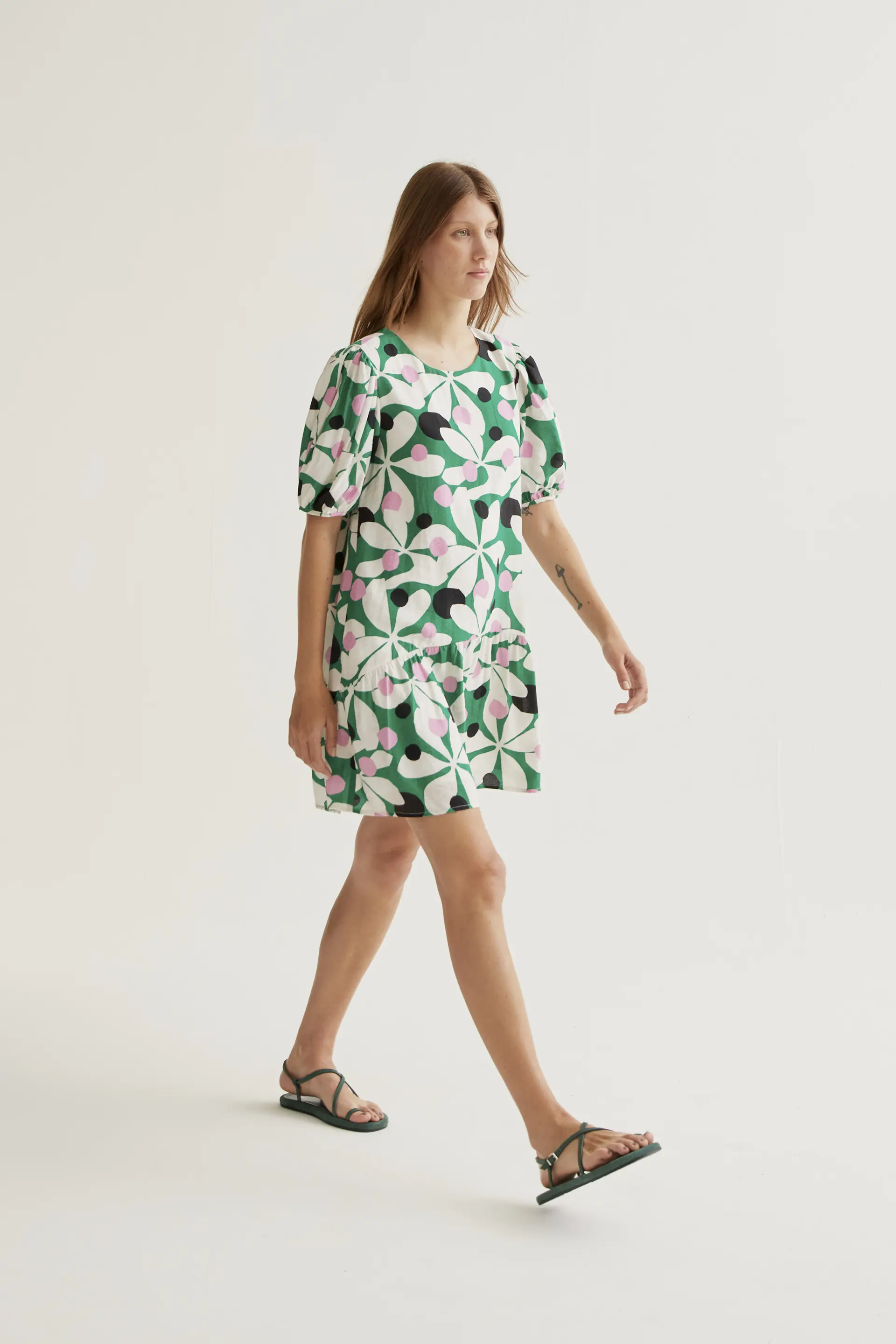 Vestido corto con estampado Hosta - Image 6
