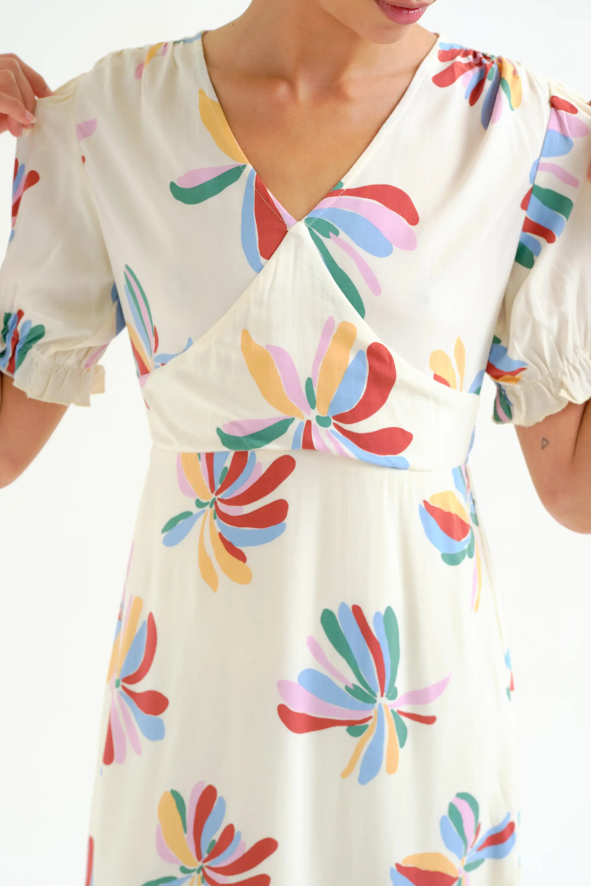 Vestido corto con estampado Monarda - Image 4