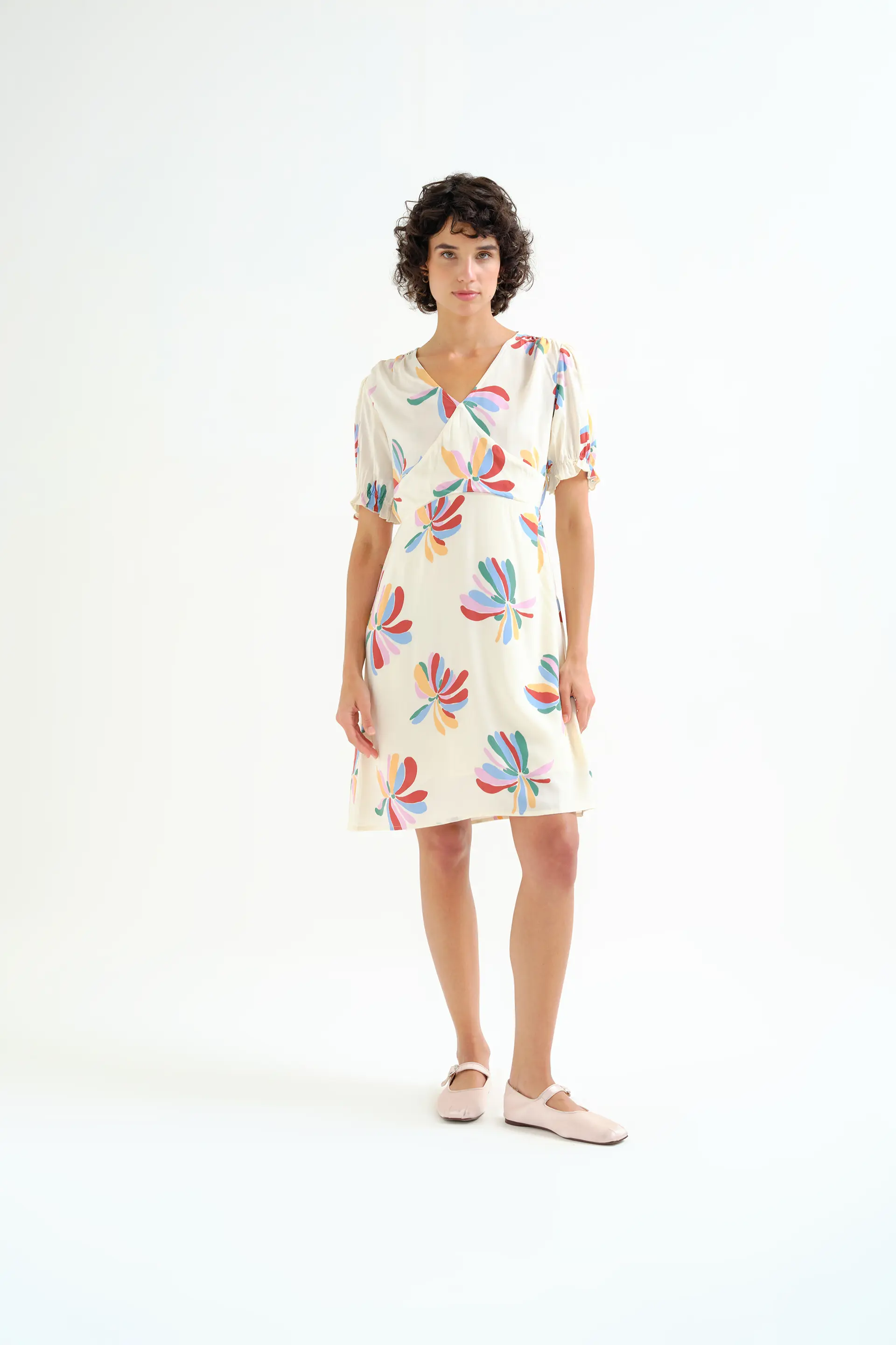 Vestido corto con estampado Monarda - Image 5