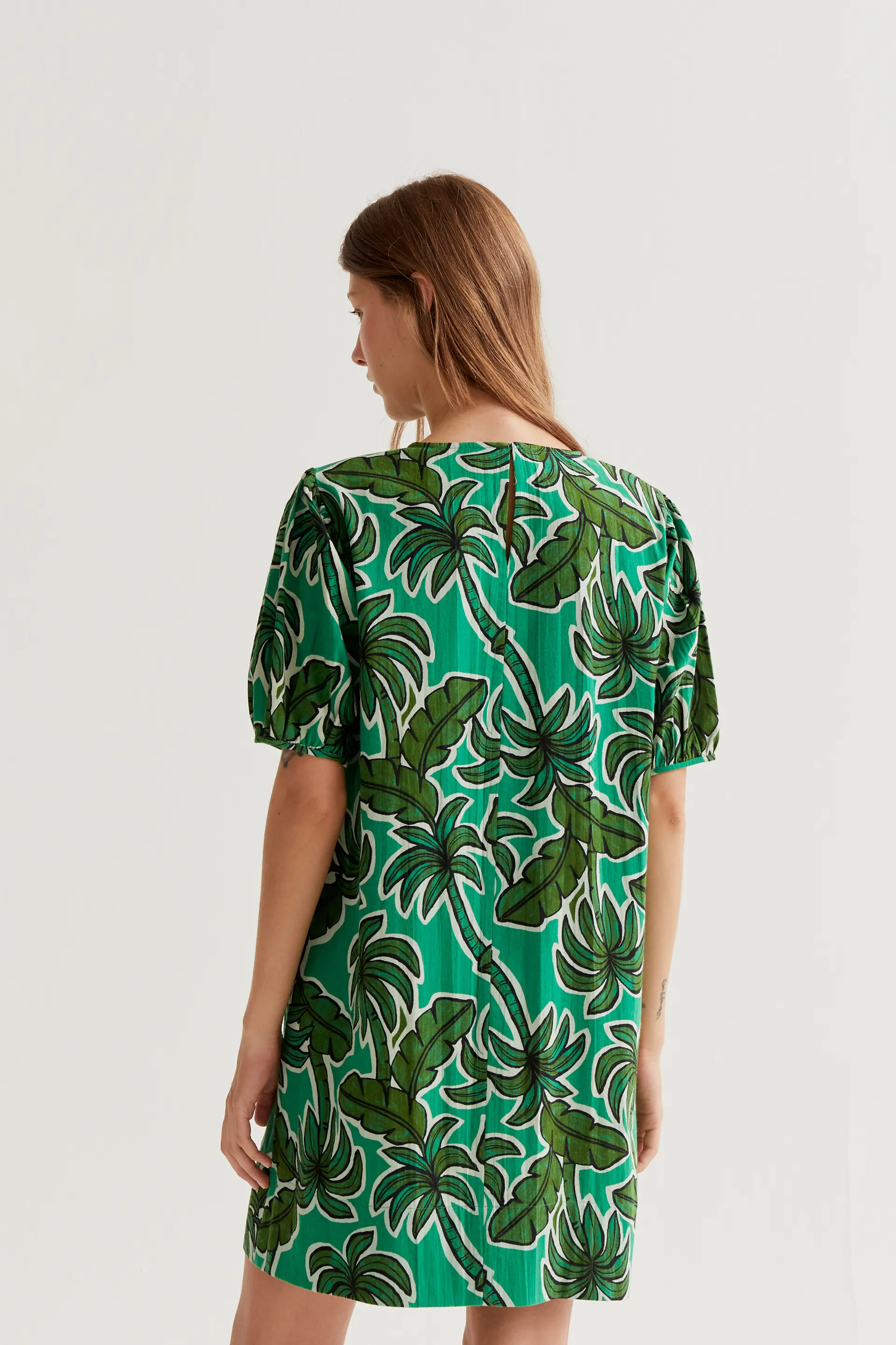 Vestido corto con estampado Palm Tree - Image 3