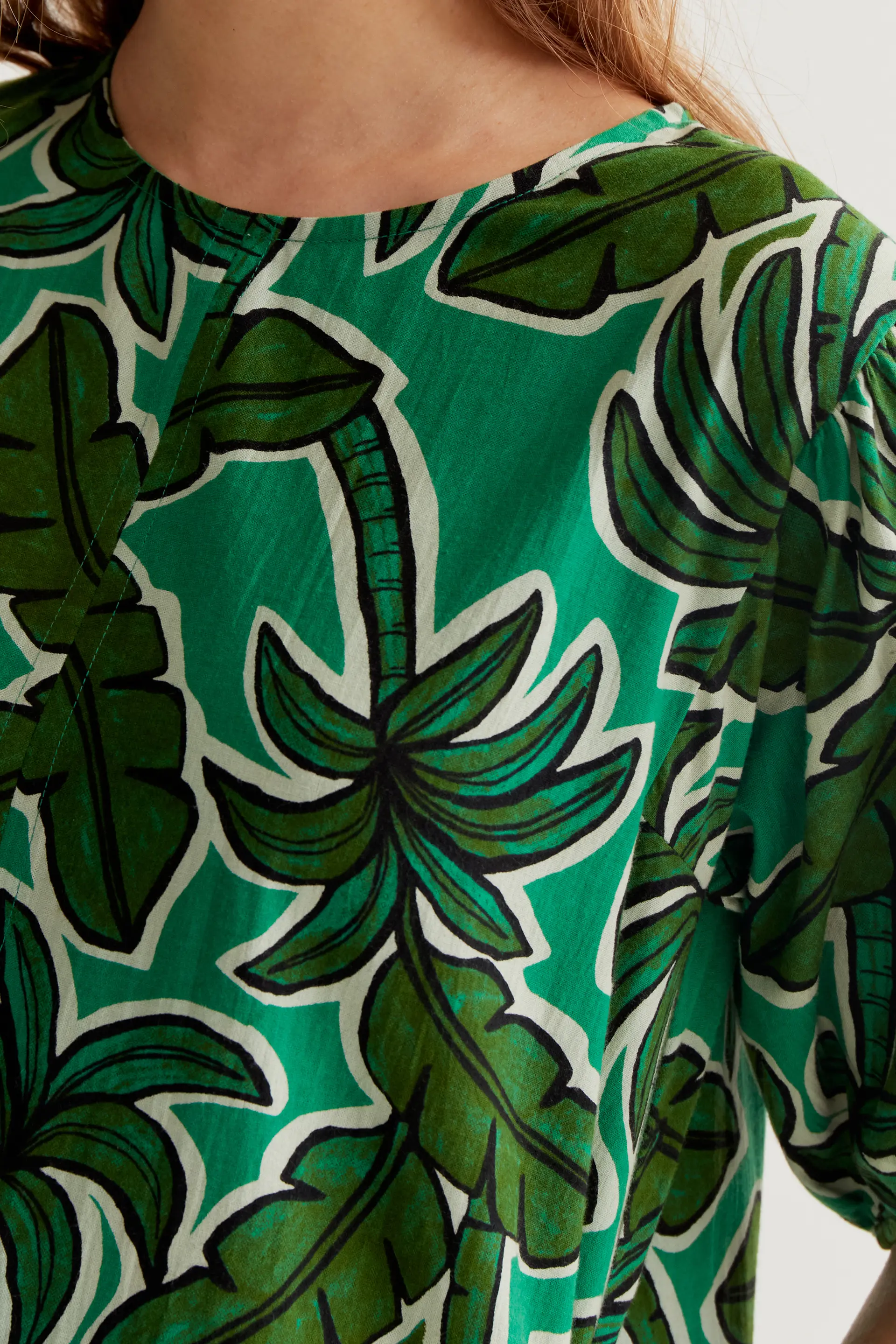 Vestido corto con estampado Palm Tree - Image 4