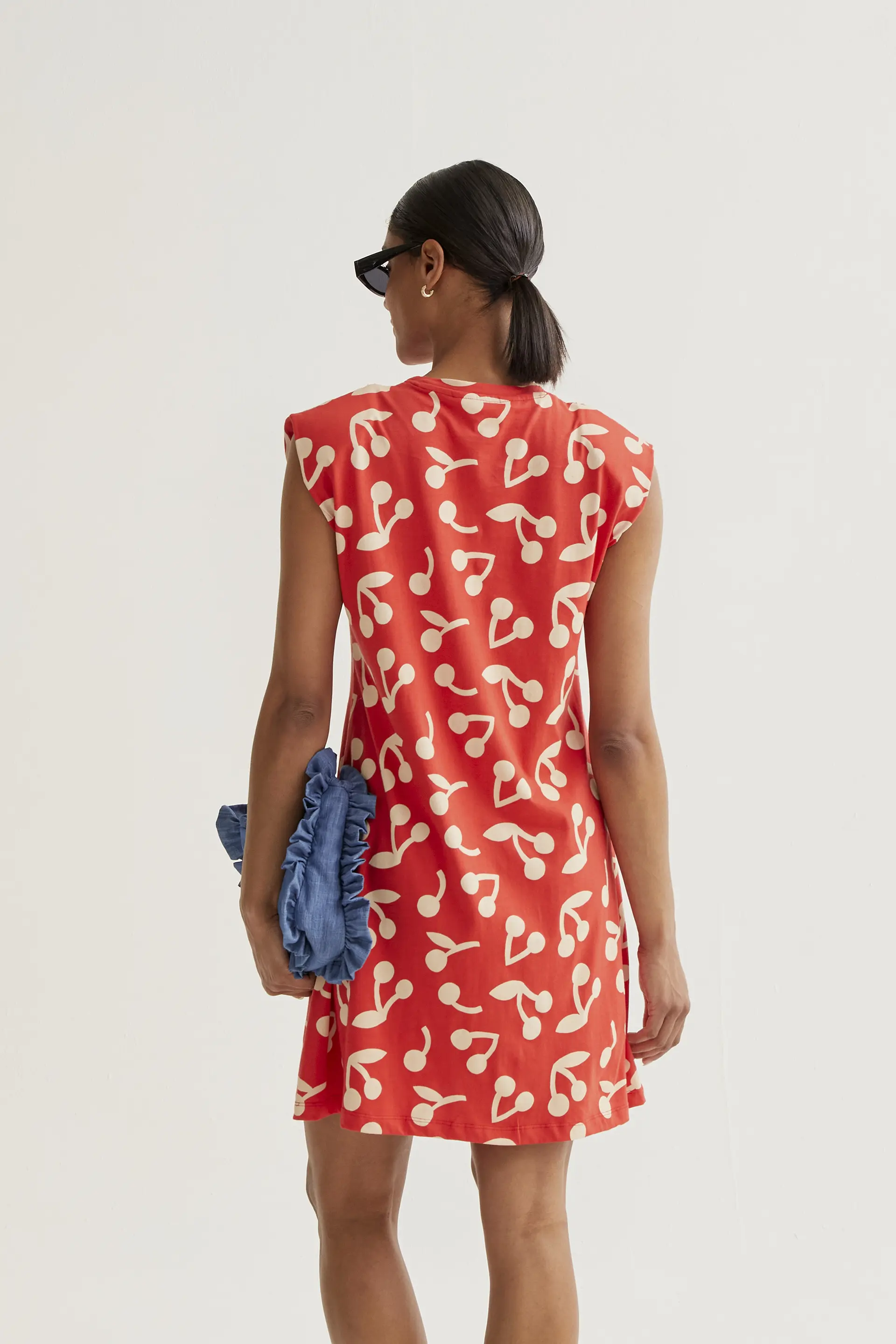 Vestido corto con estampado Red Guinda - Image 3