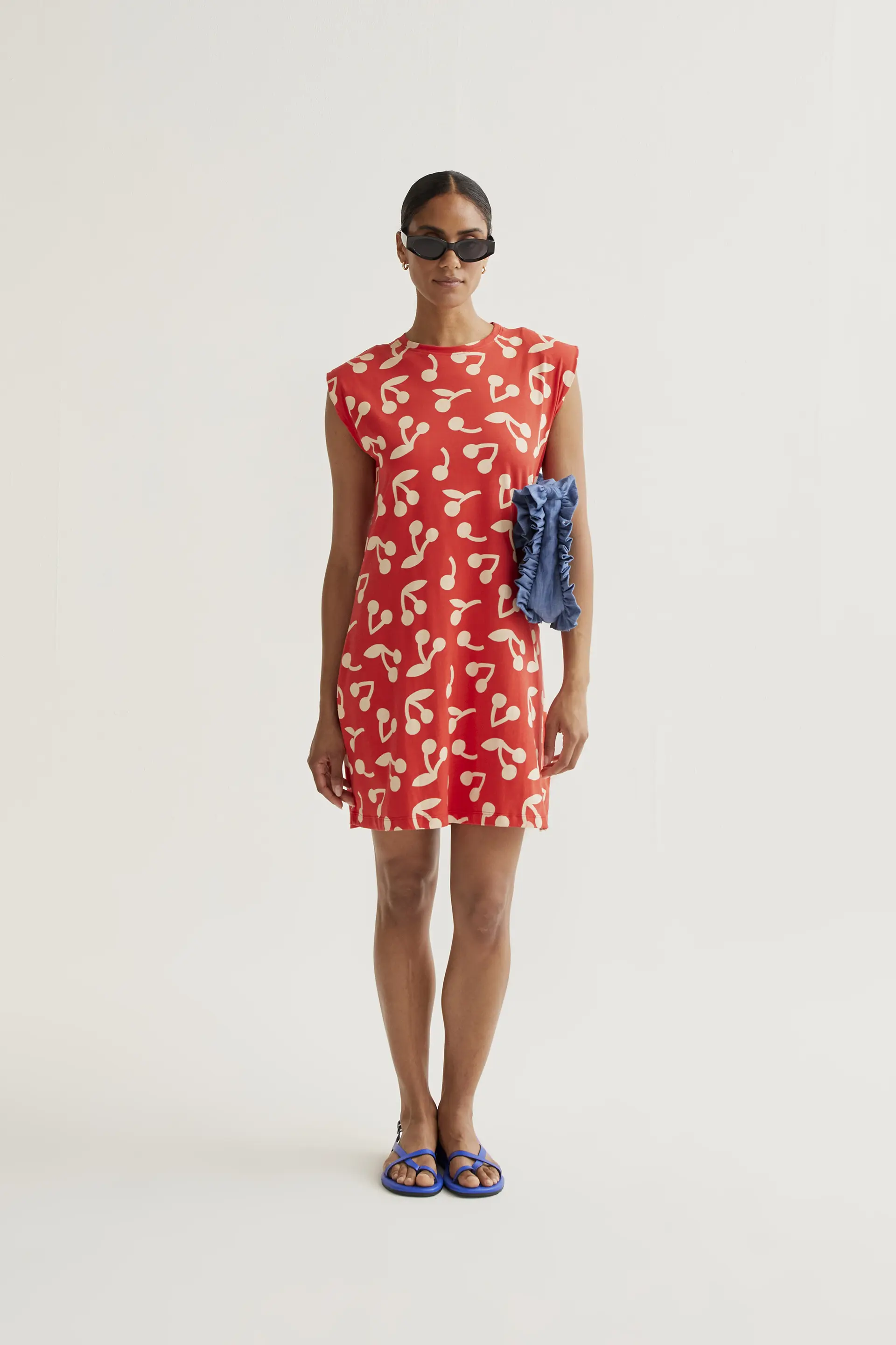 Vestido corto con estampado Red Guinda - Image 5