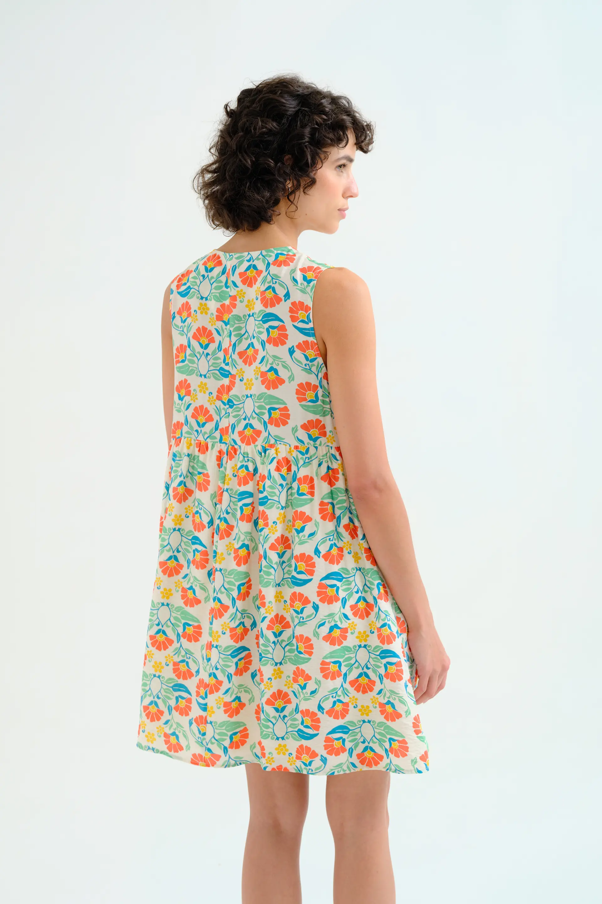 Vestido corto con estampado Small Royal - Image 3