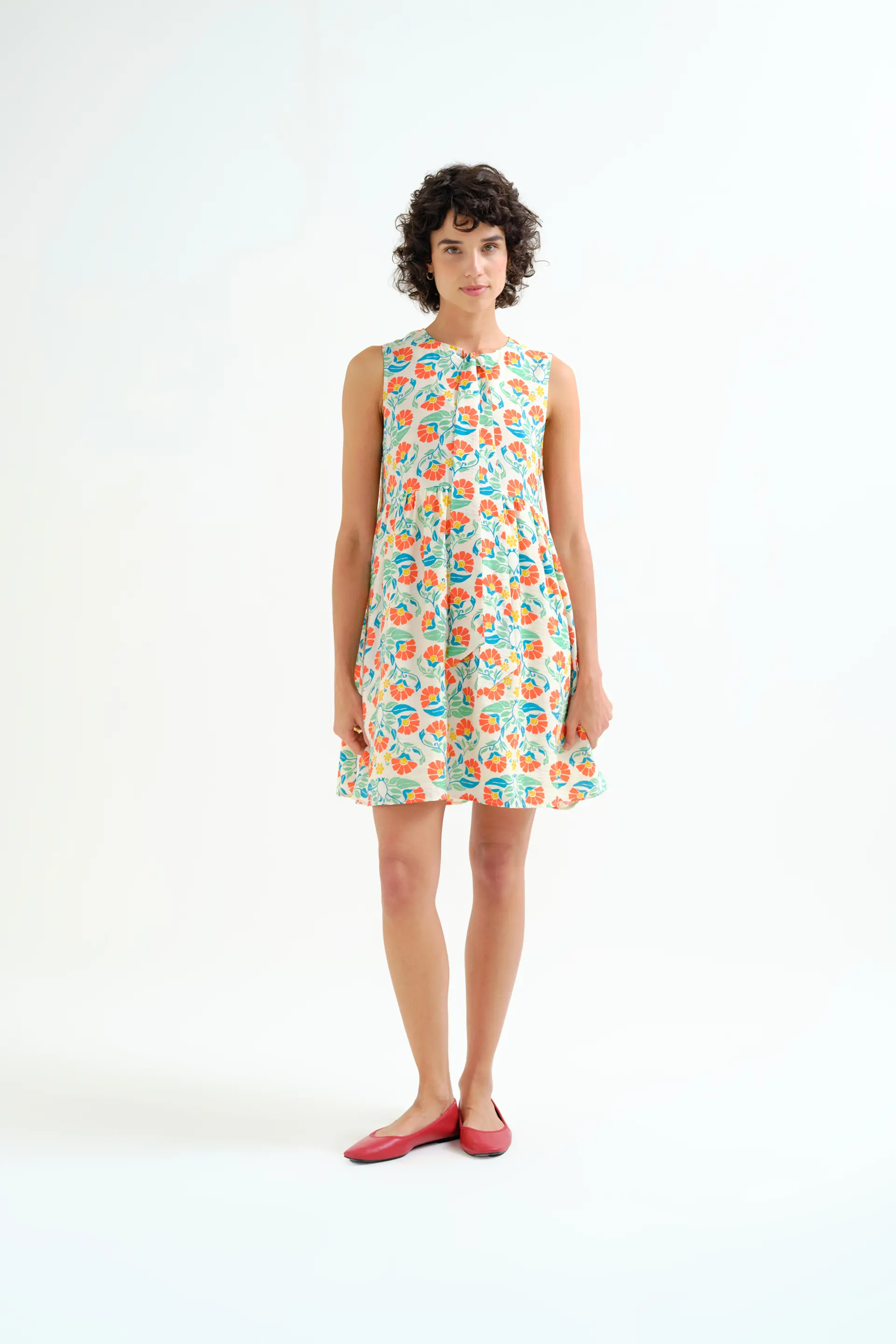 Vestido corto con estampado Small Royal - Image 5