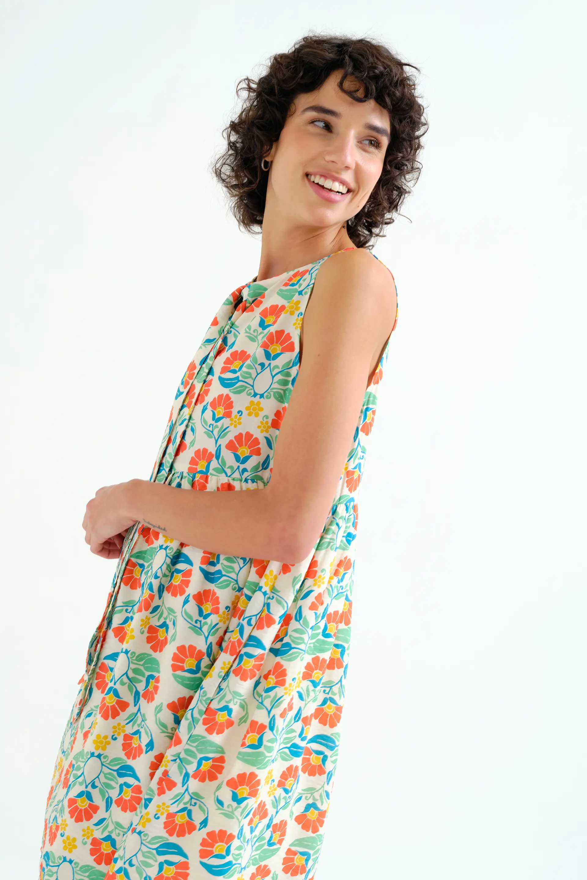 Vestido corto con estampado Small Royal - Image 6
