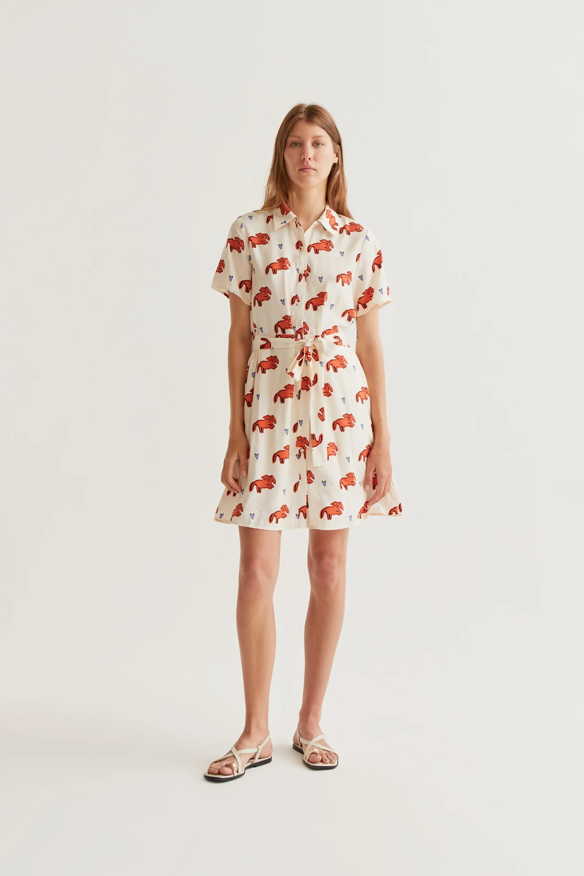 Vestido corto con estampado Tochi - Image 5
