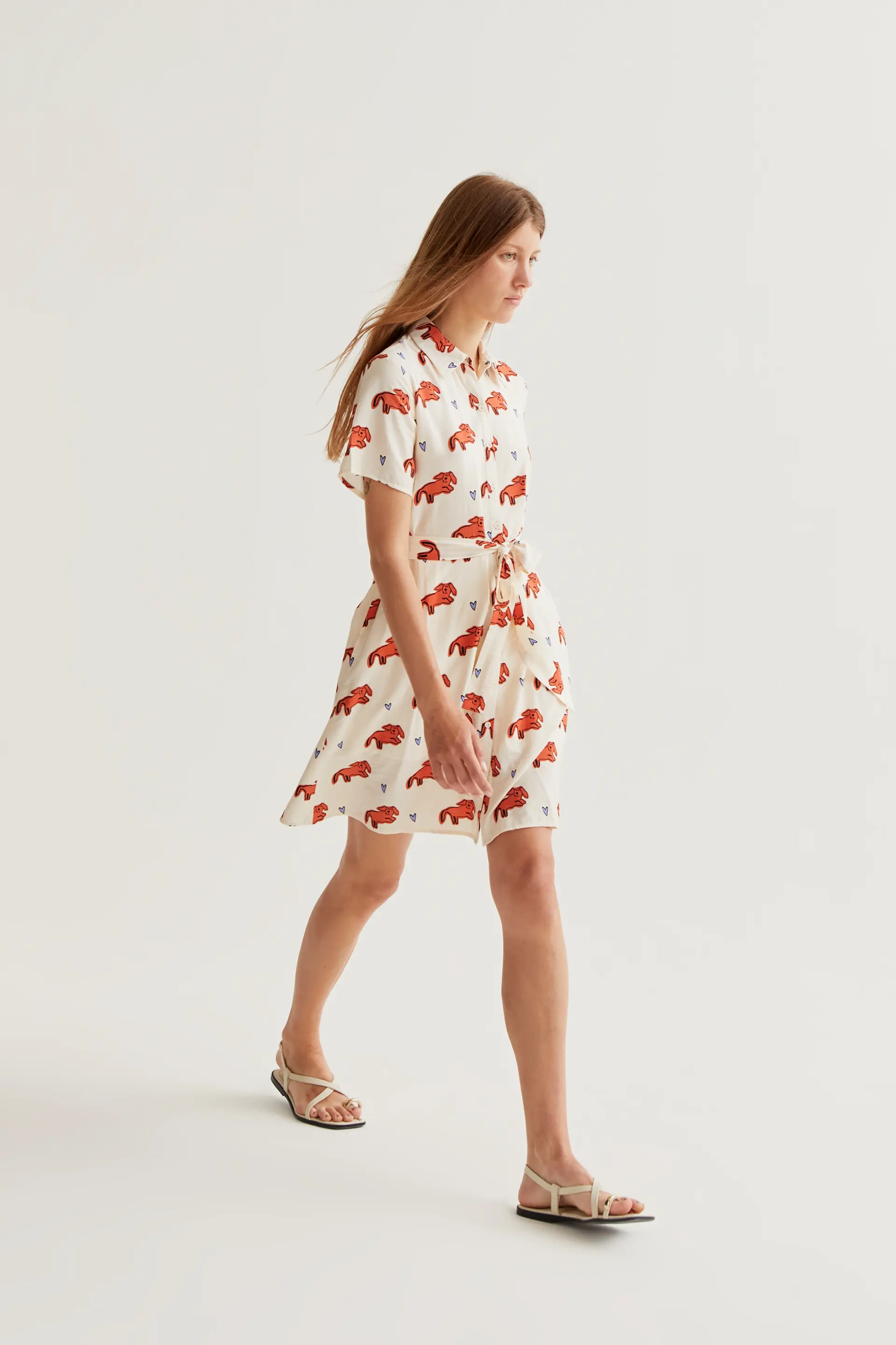 Vestido corto con estampado Tochi - Image 6