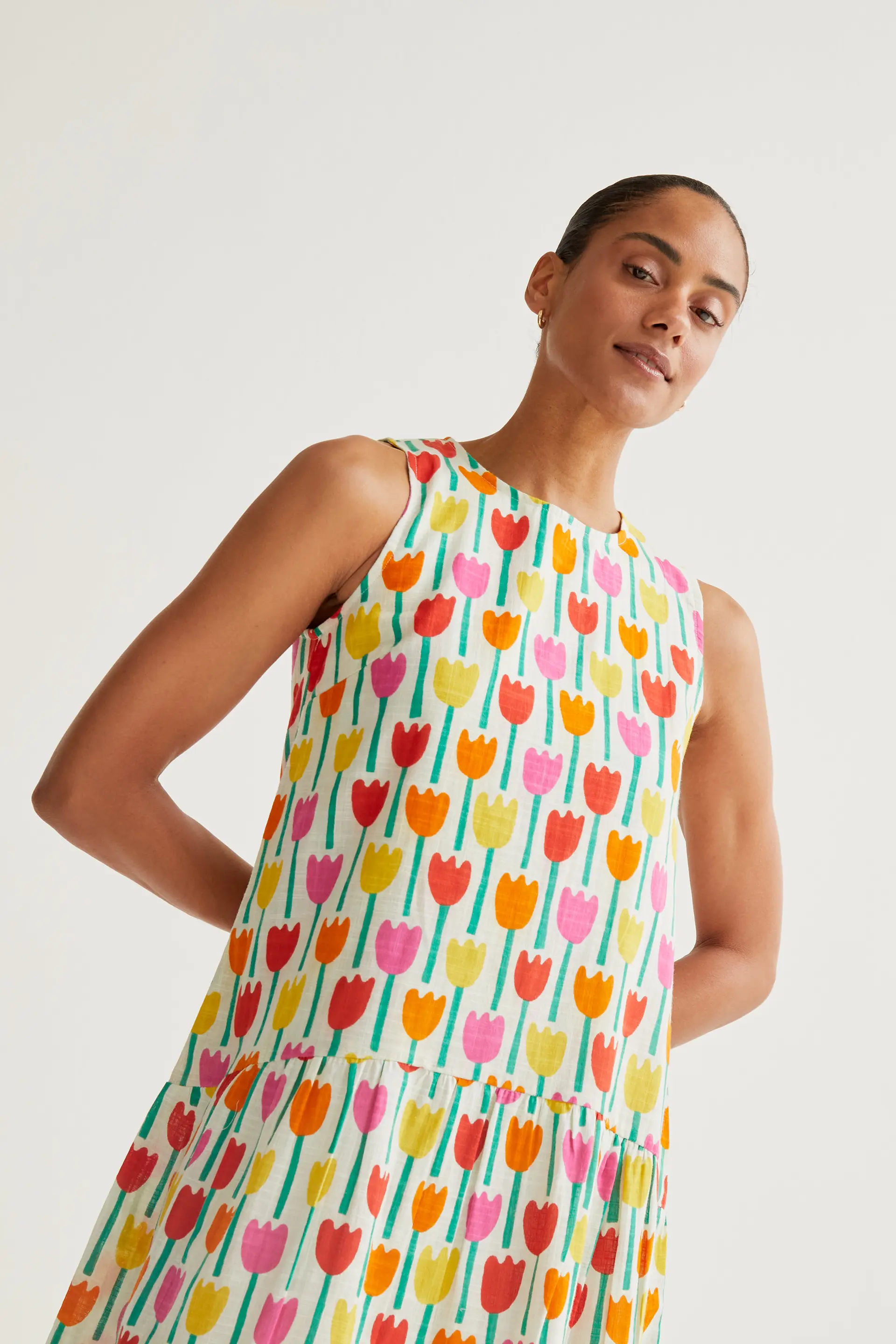 Vestido corto con estampado Tulipa - Image 6