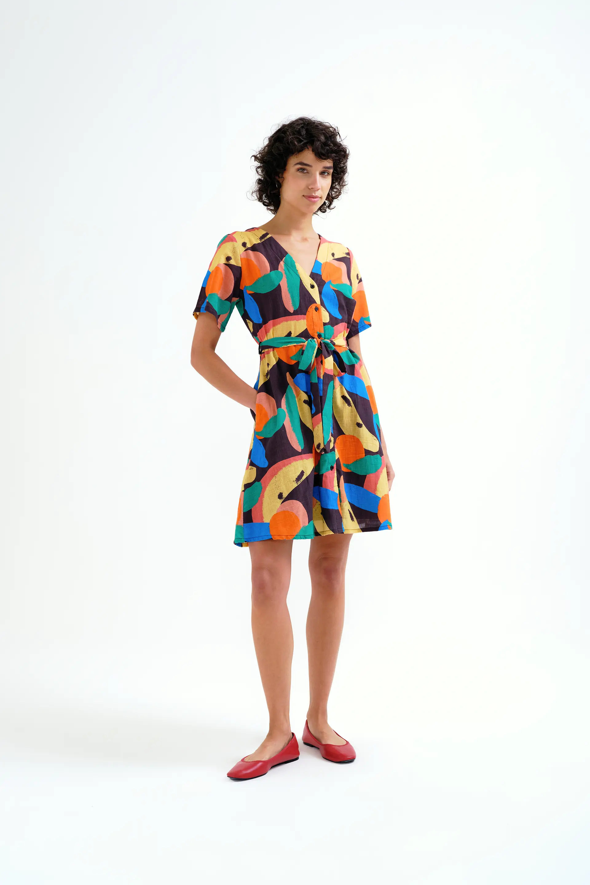 Vestido corto con estampado Tutti Frutti Big - Image 5