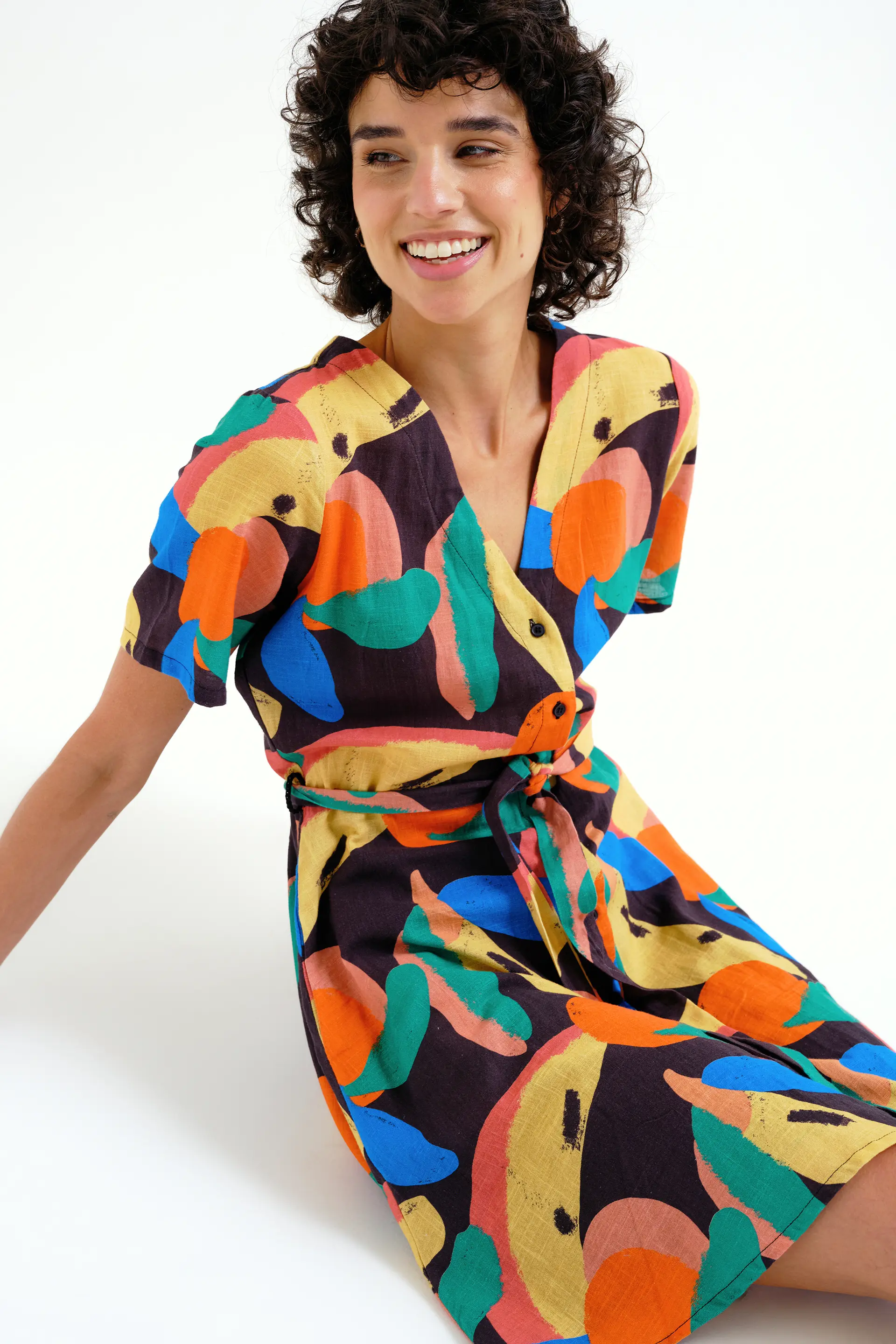 Vestido corto con estampado Tutti Frutti Big - Image 6