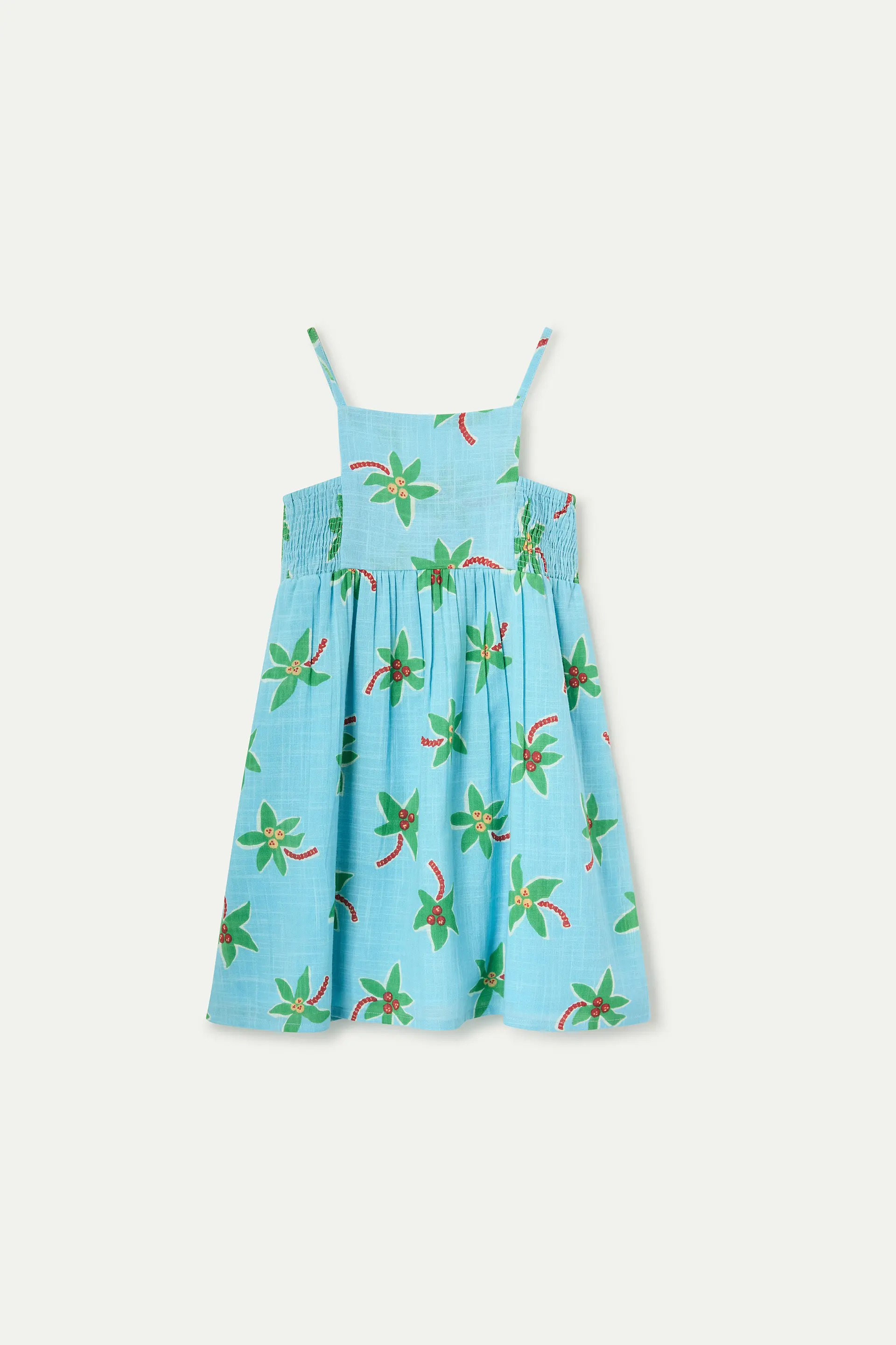 Vestido corto de niña 100% algodón con estampado Cocotero Small - Image 2