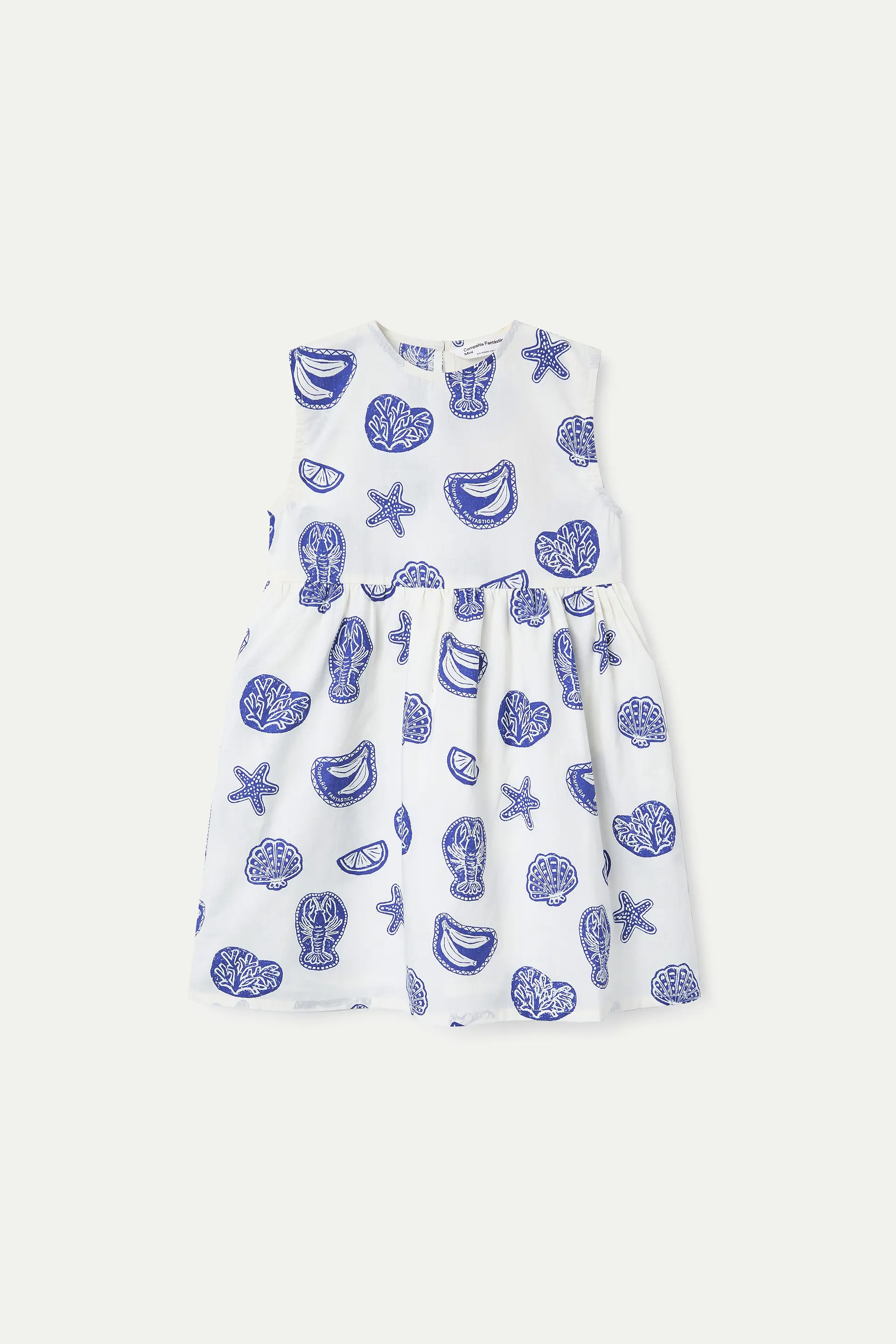 Vestido corto de niña 100% algodón estampado Lobster - Image 2