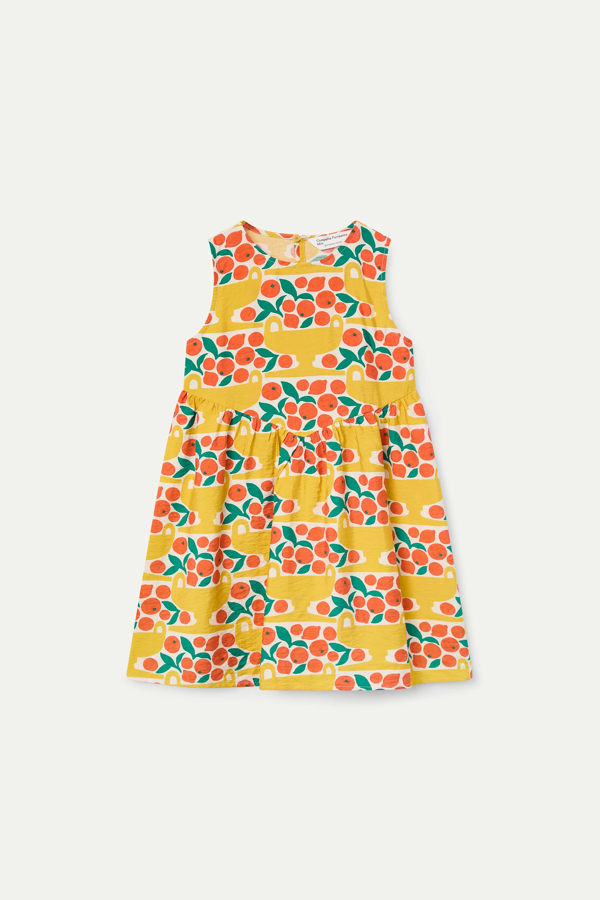 Vestido corto de niña con estampado Citrus - Image 2