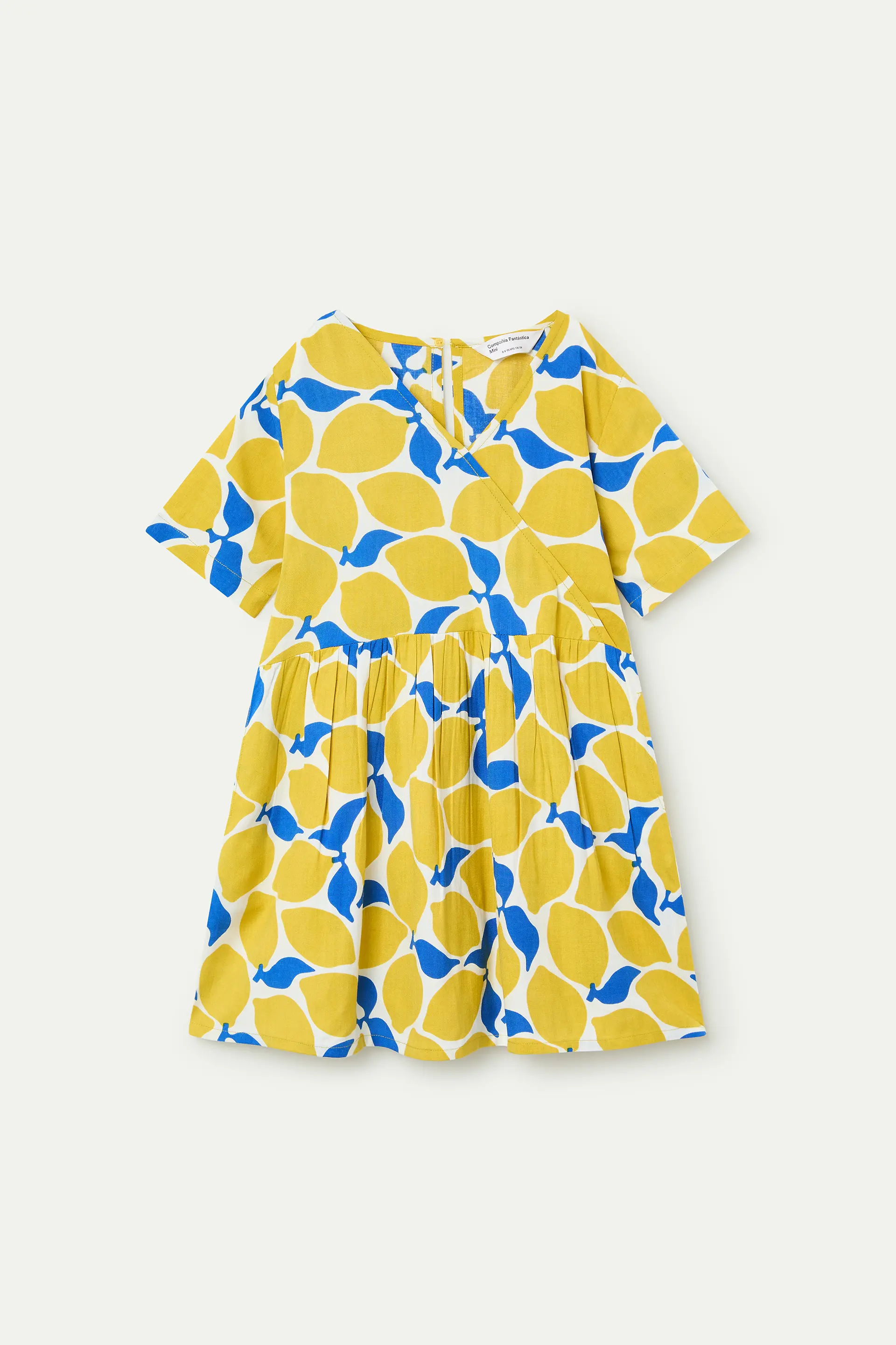 Vestido corto de niña con estampado Limoncello - Image 2