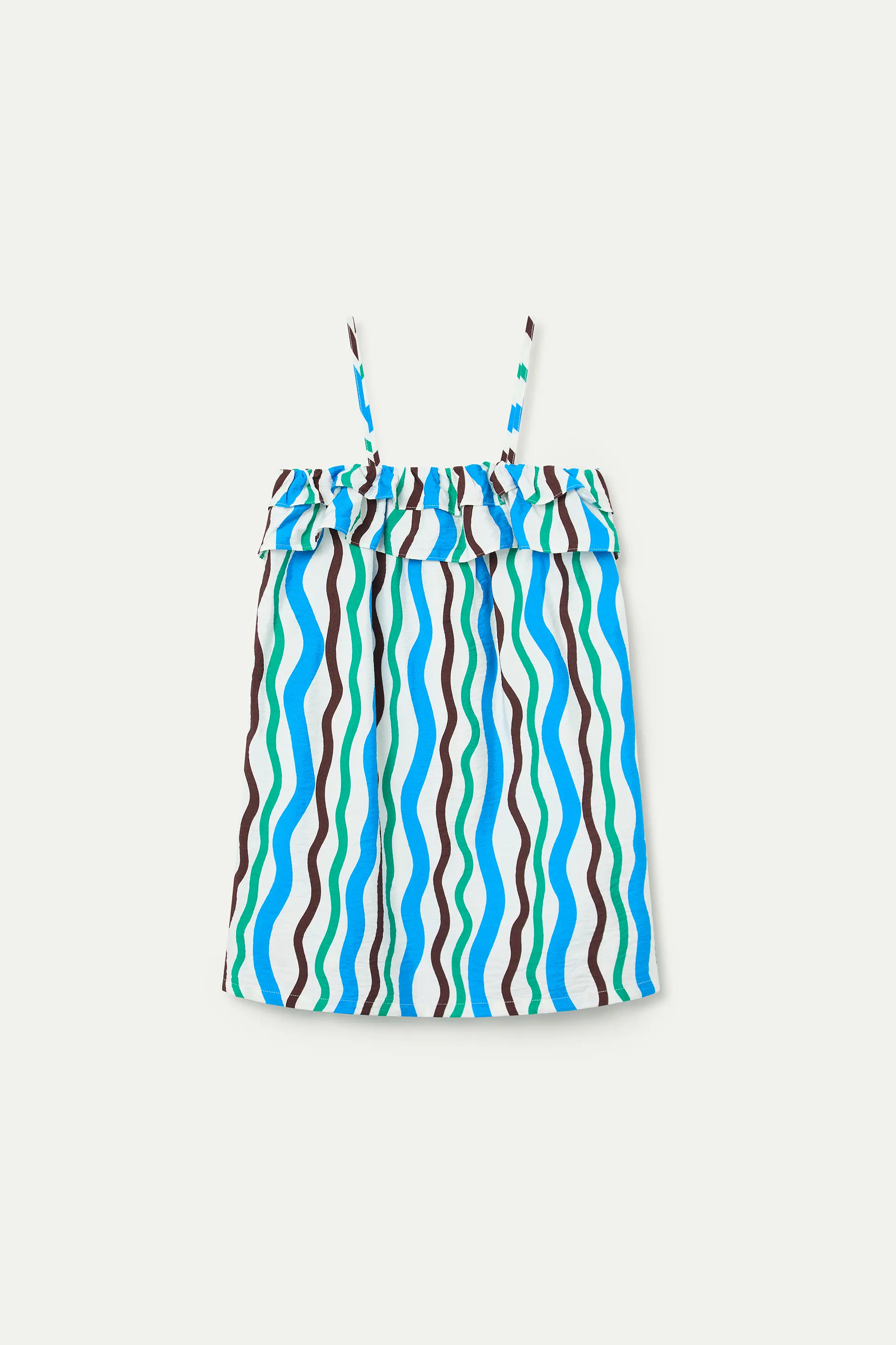 Vestido corto de niña con estampado Sea & Mountain - Image 2