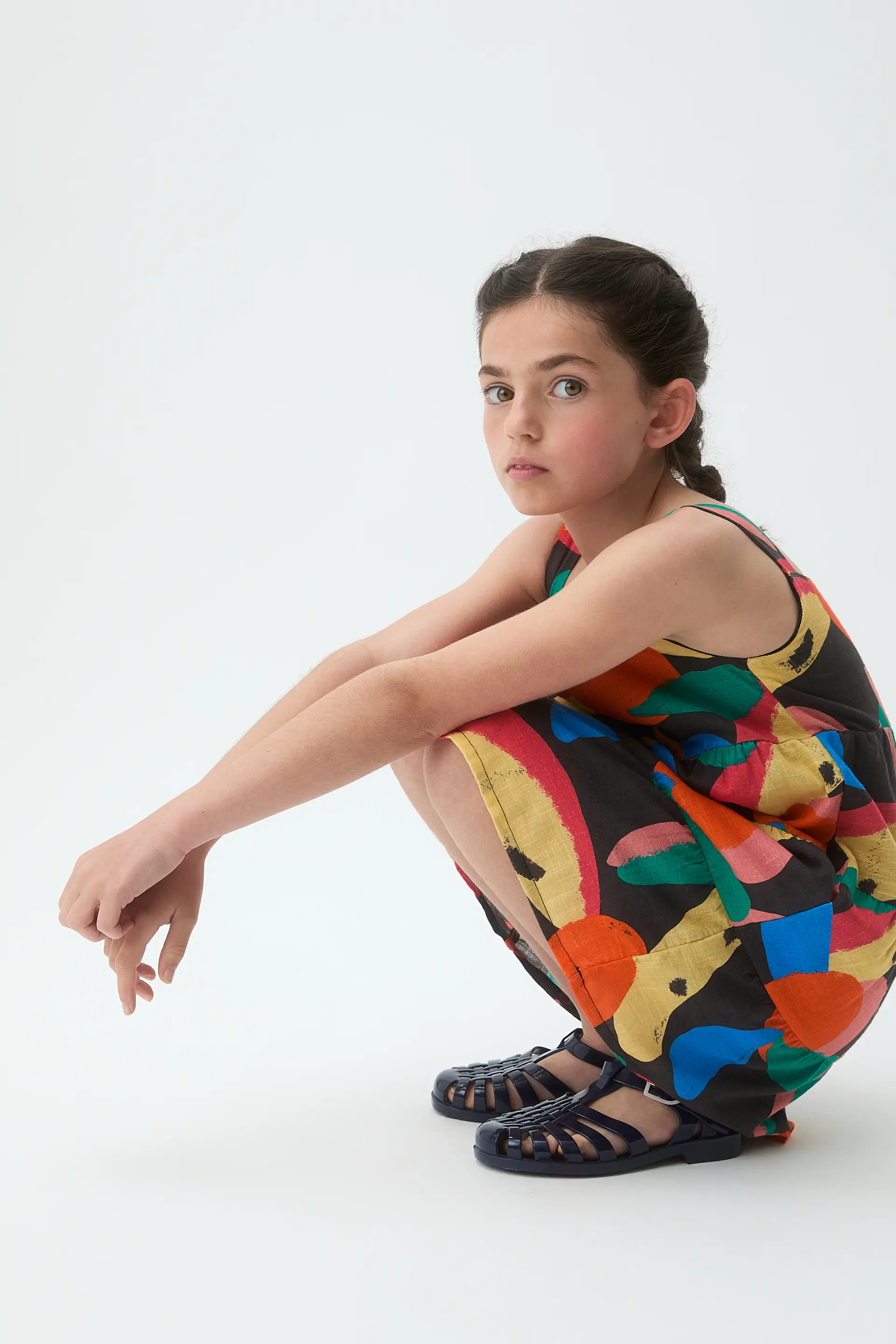 Vestido corto de niña con estampado Tutti Frutti Big - Image 4
