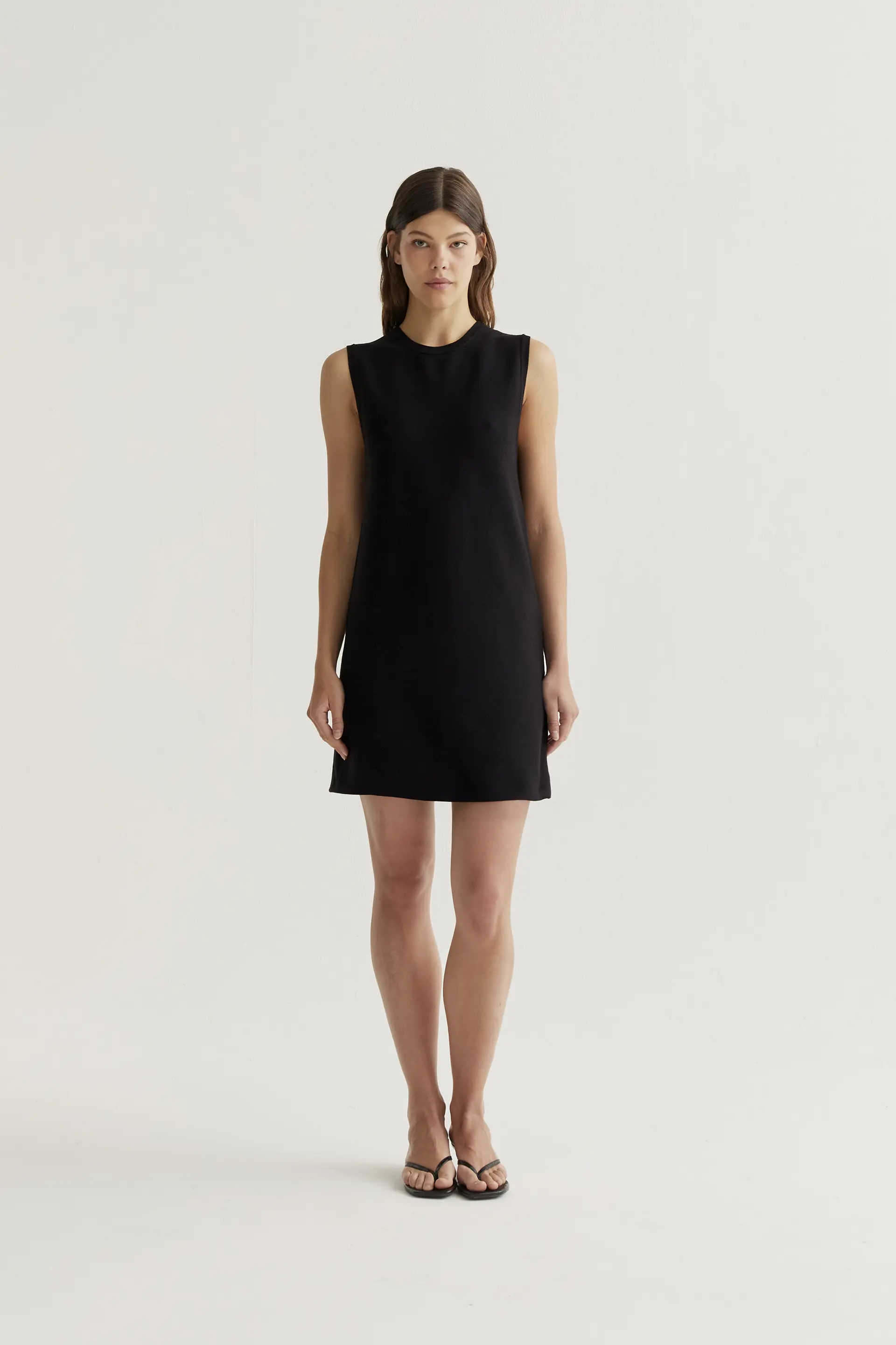Vestido corto punto negro - Image 4