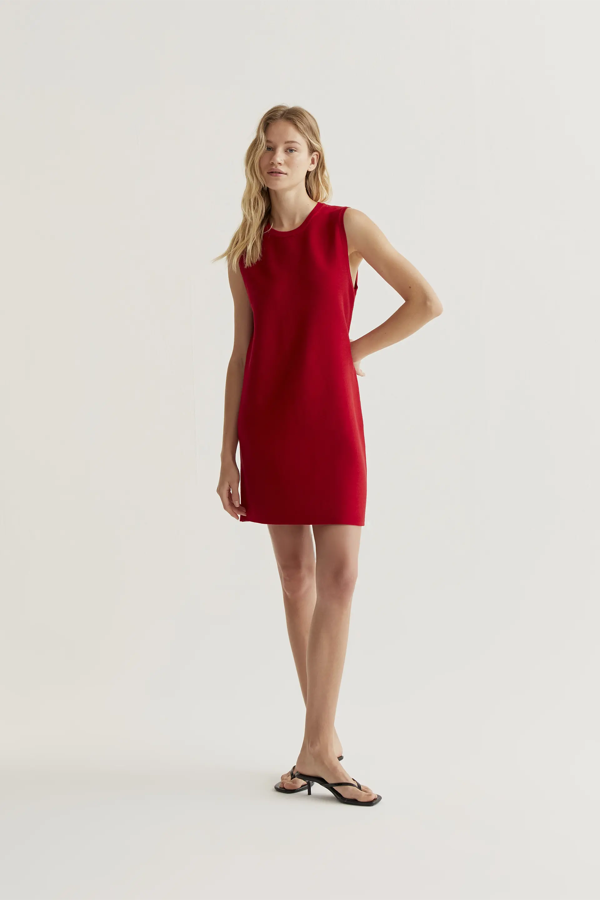 Vestido corto punto rojo - Image 5