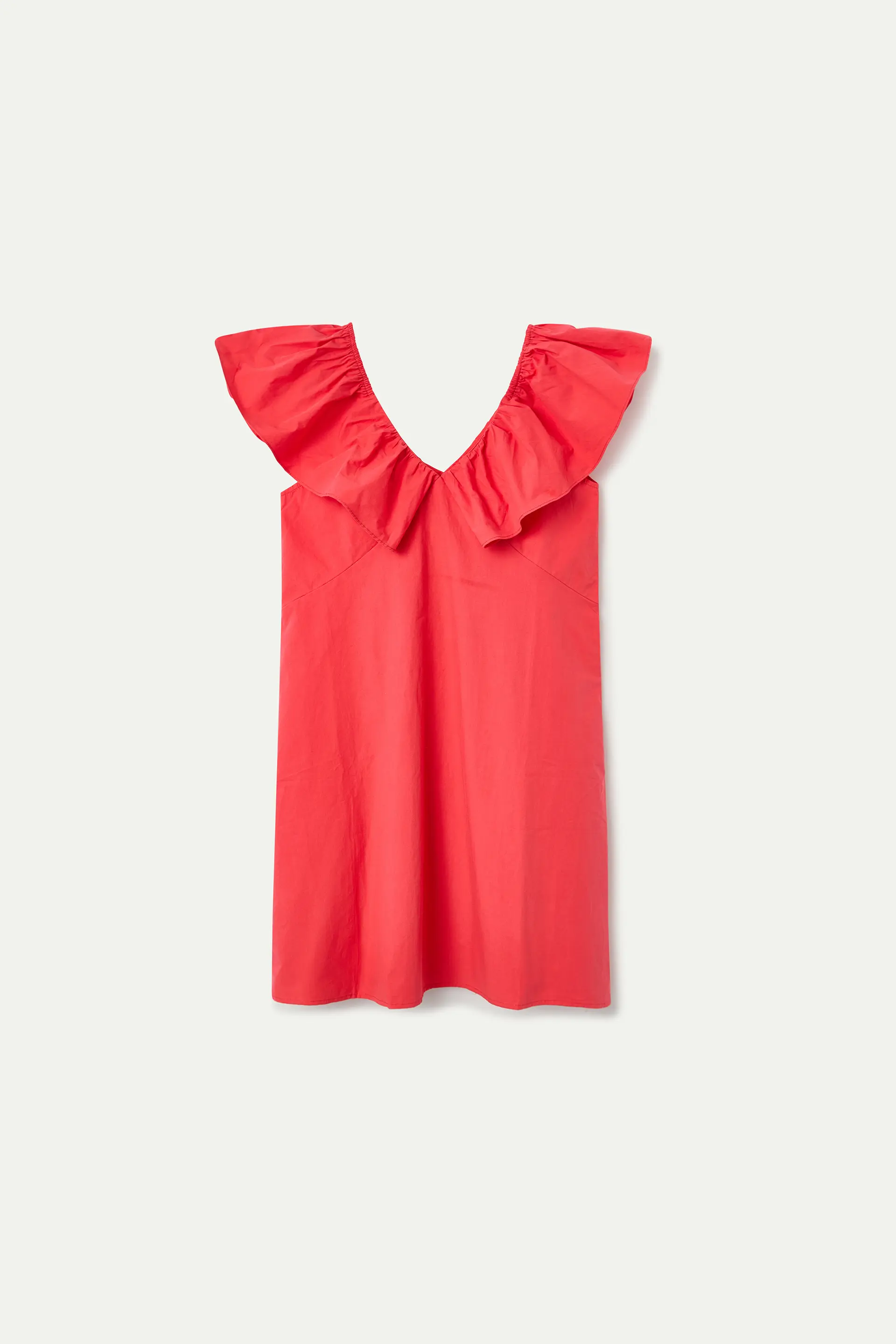 Vestido corto rojo 100% algodón - Image 2