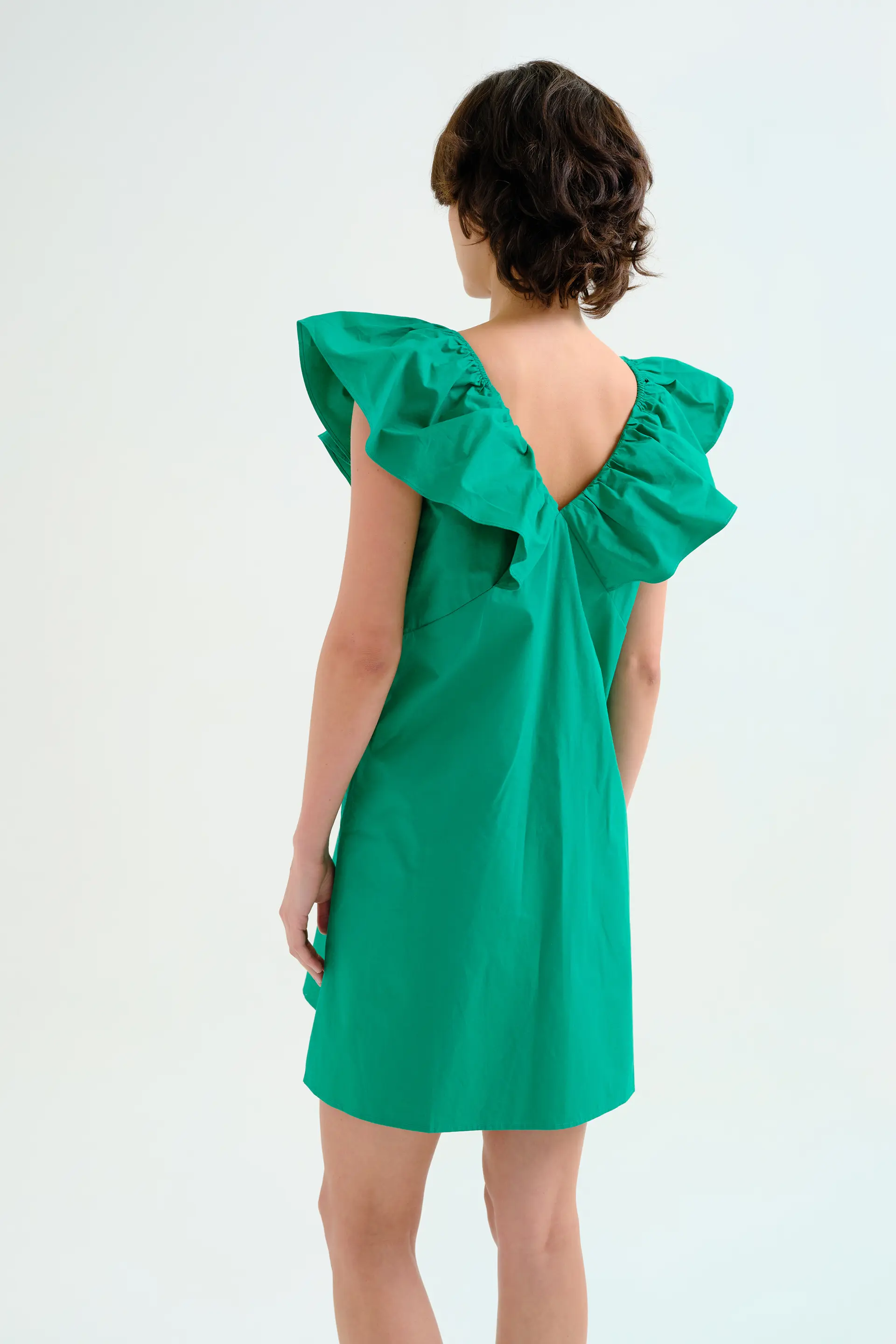 Vestido corto verde 100% algodón - Image 3