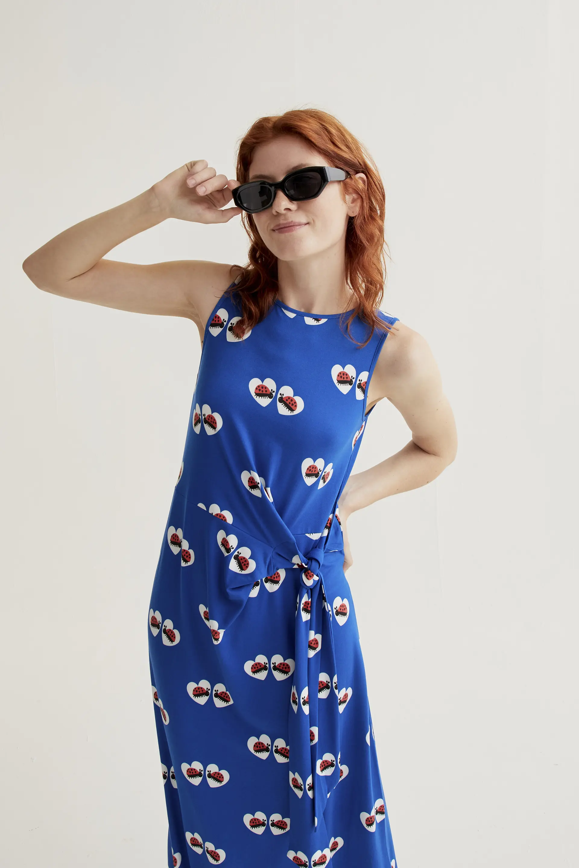 Vestido largo con estampado Coccinella - Image 5