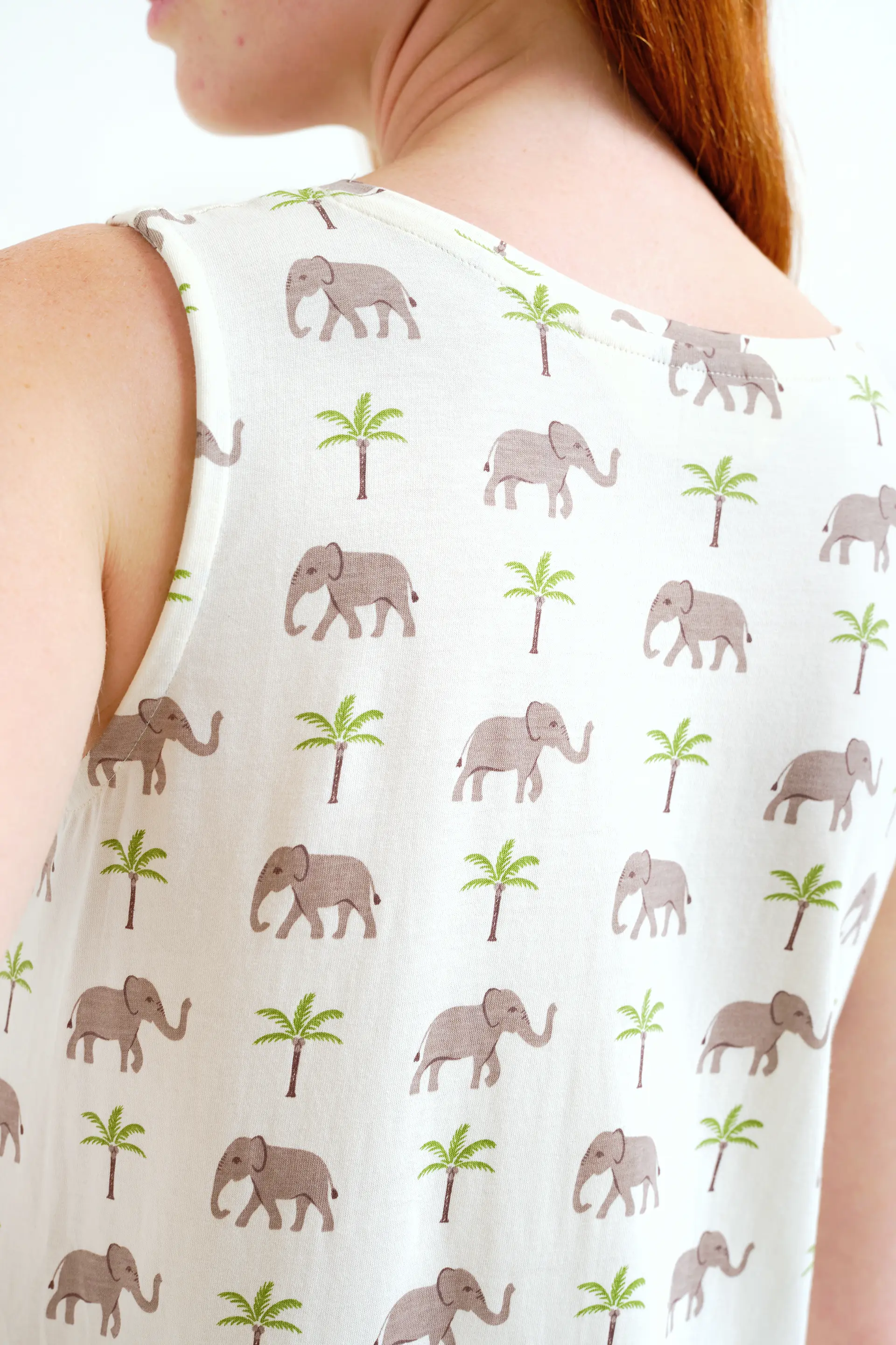 Vestido largo con estampado Elefante - Image 4