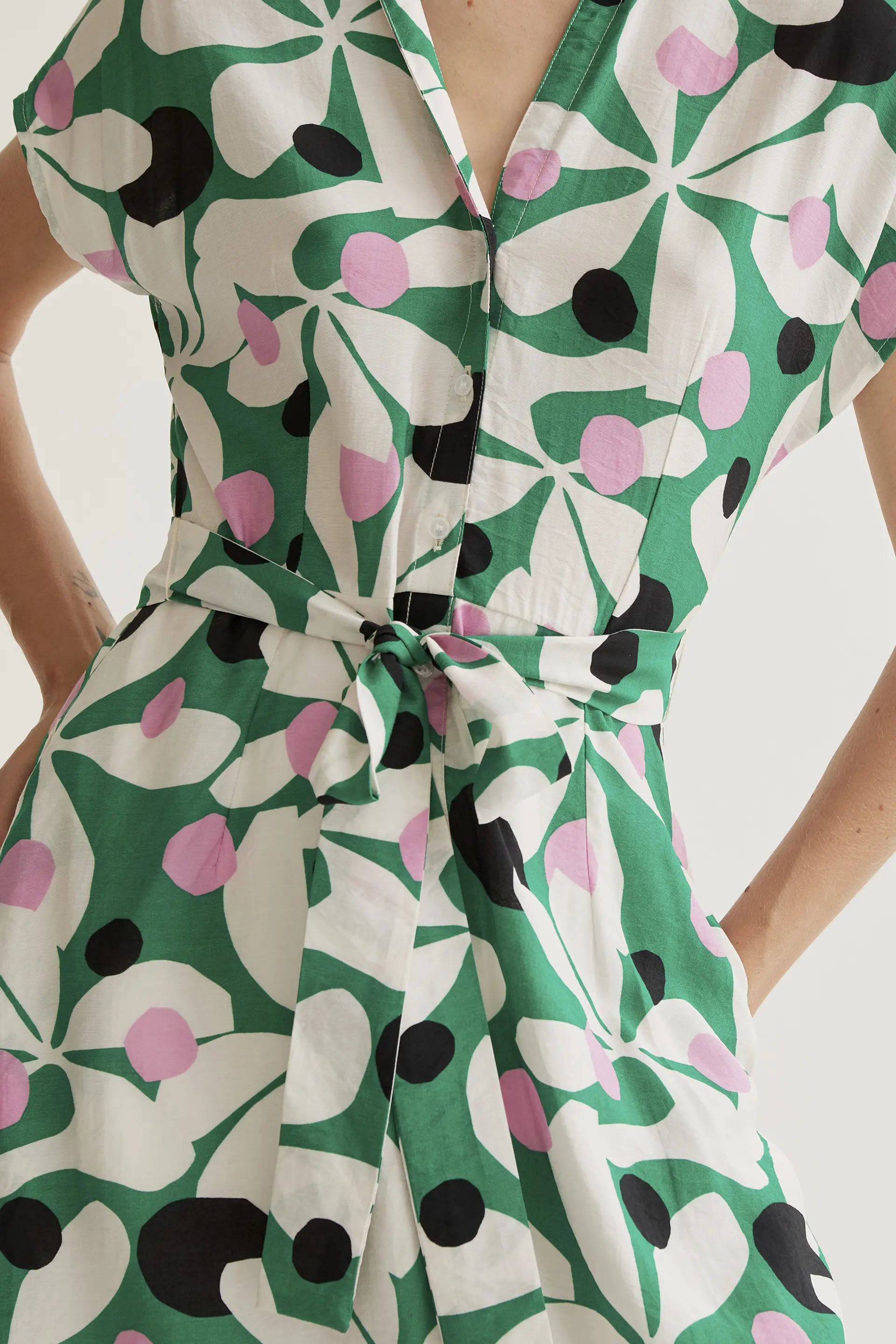 Vestido largo con estampado Hosta - Image 4