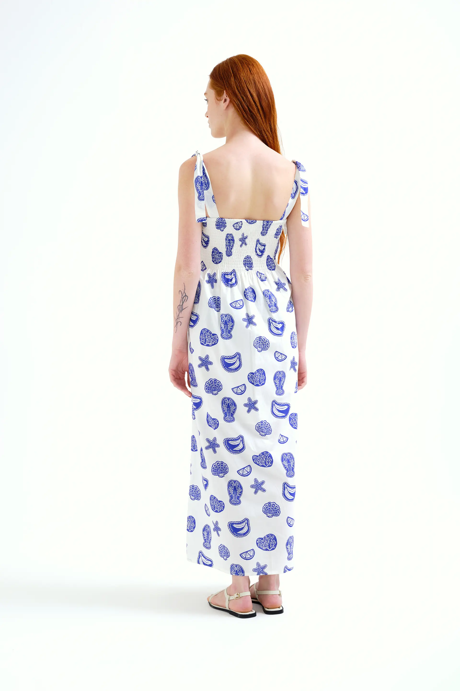 Vestido largo con estampado Lobster - Image 3