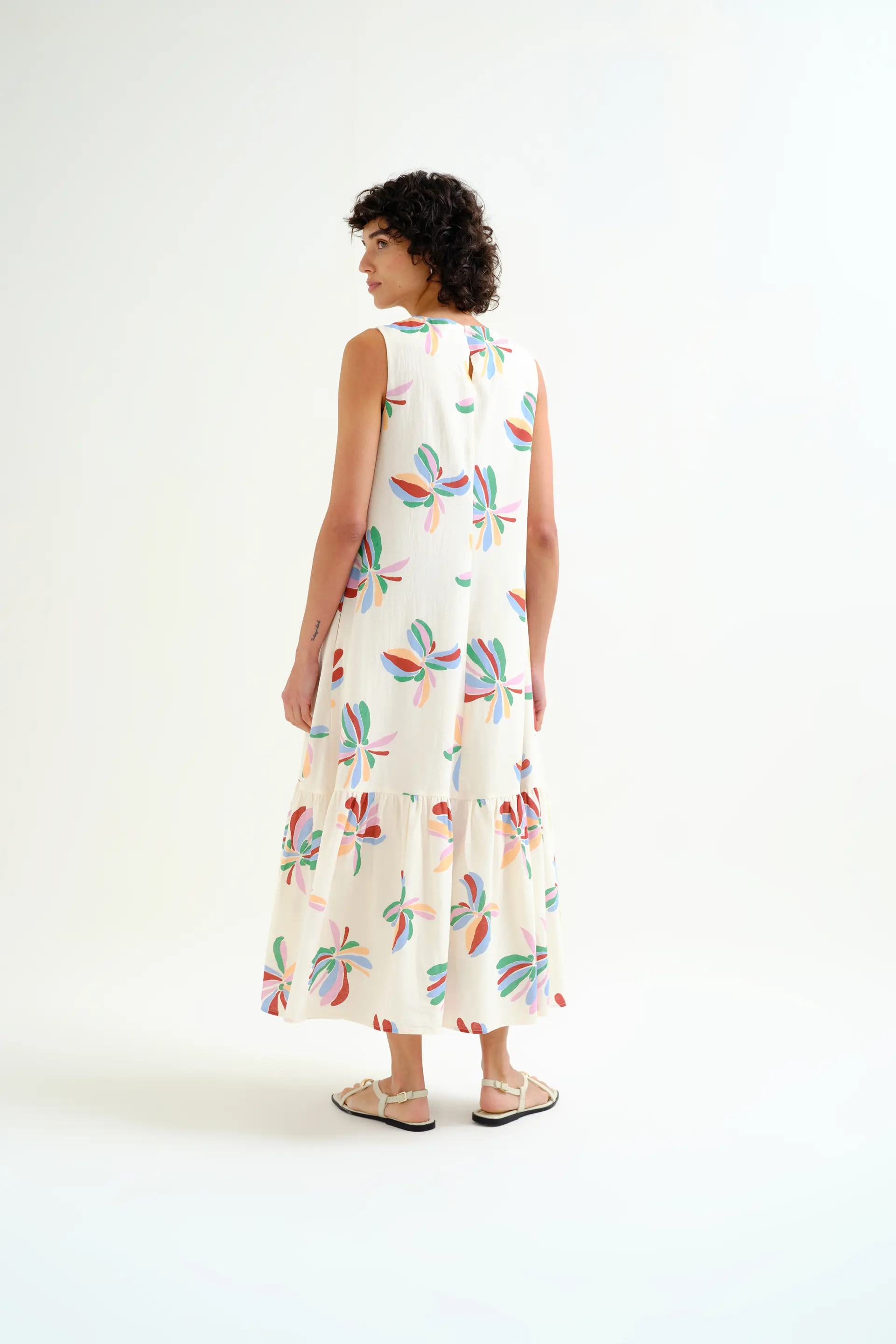 Vestido largo con estampado Monarda - Image 3