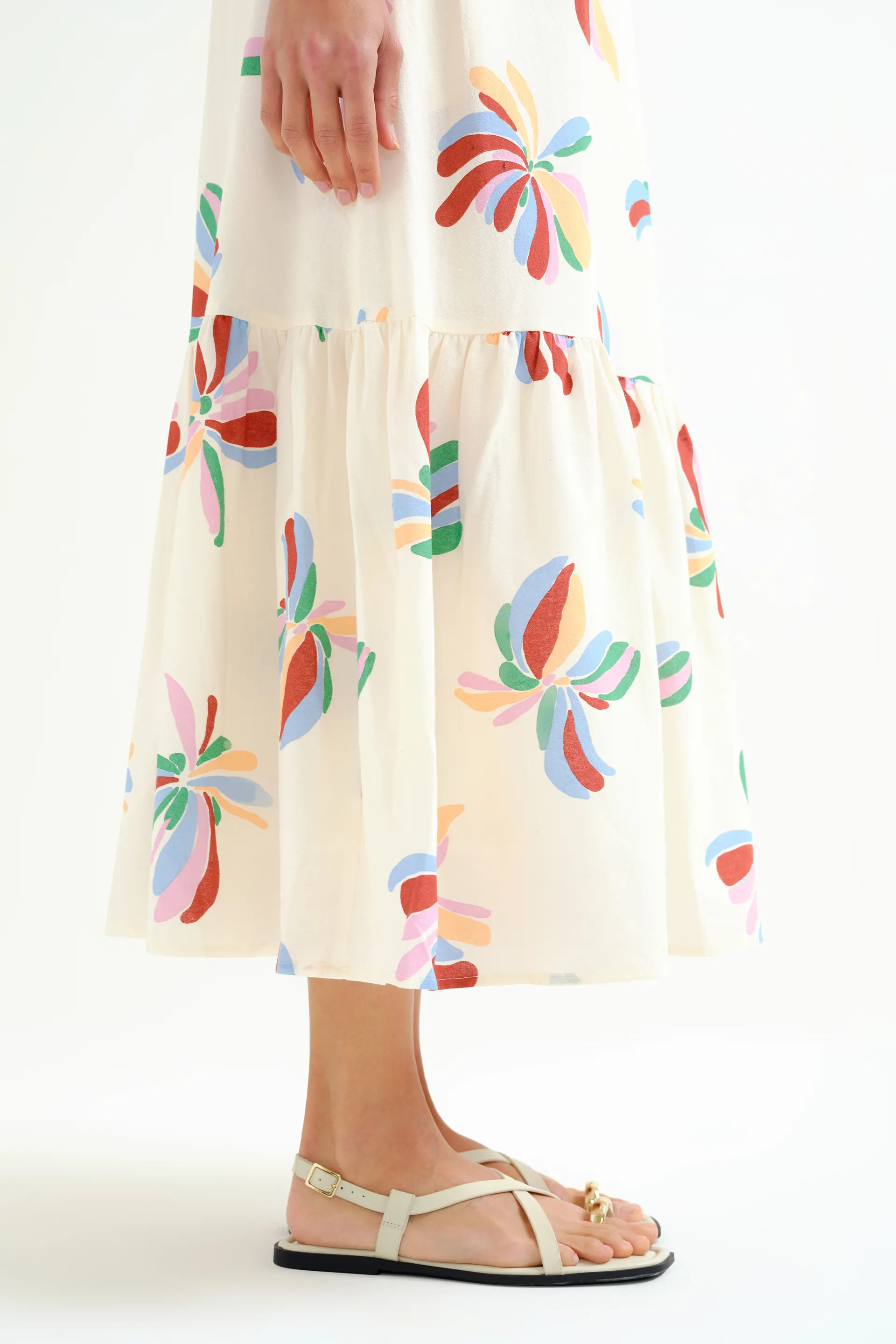 Vestido largo con estampado Monarda - Image 4