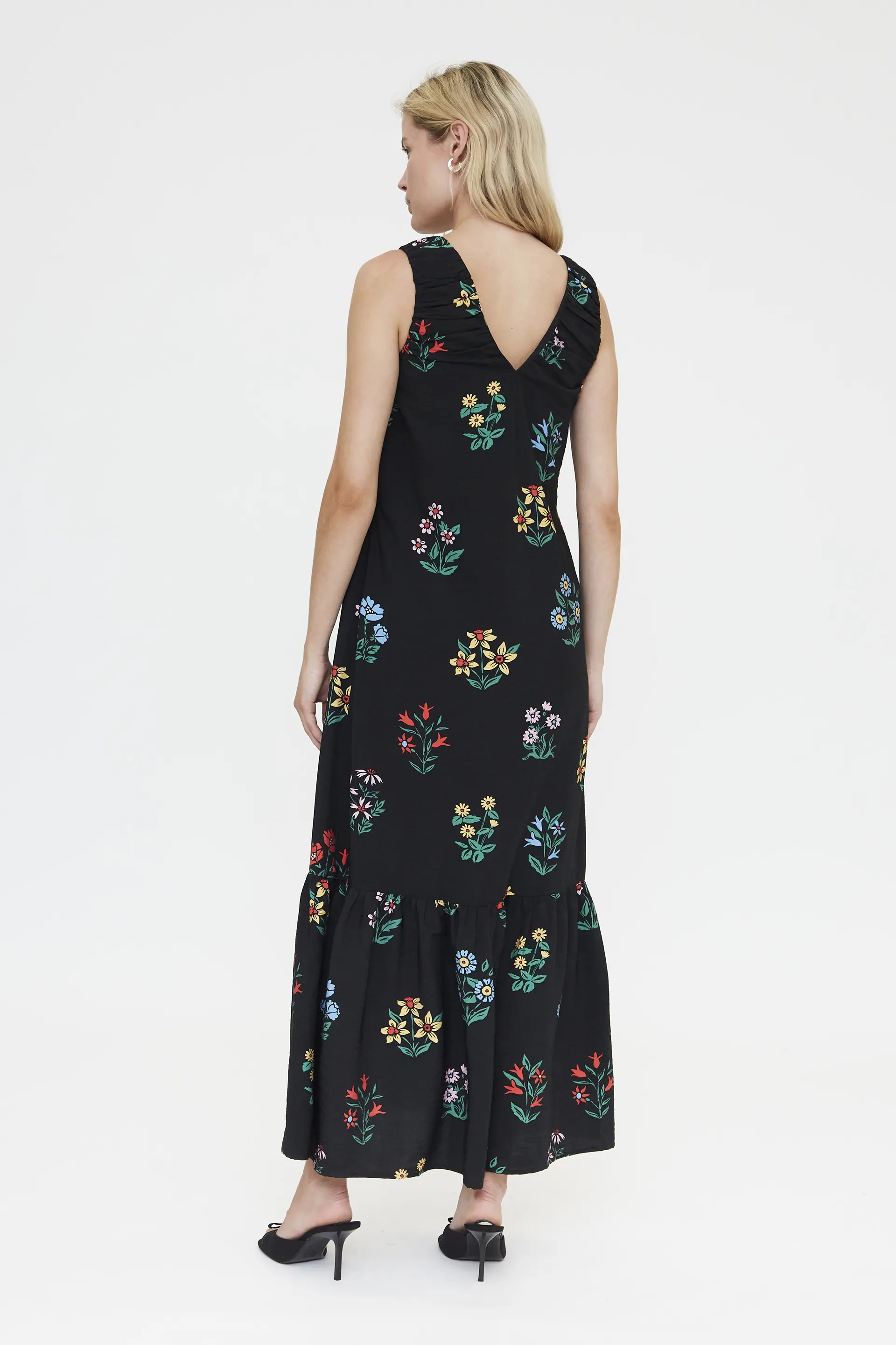 Vestido largo con estampado Multicolor Gardener - Image 3