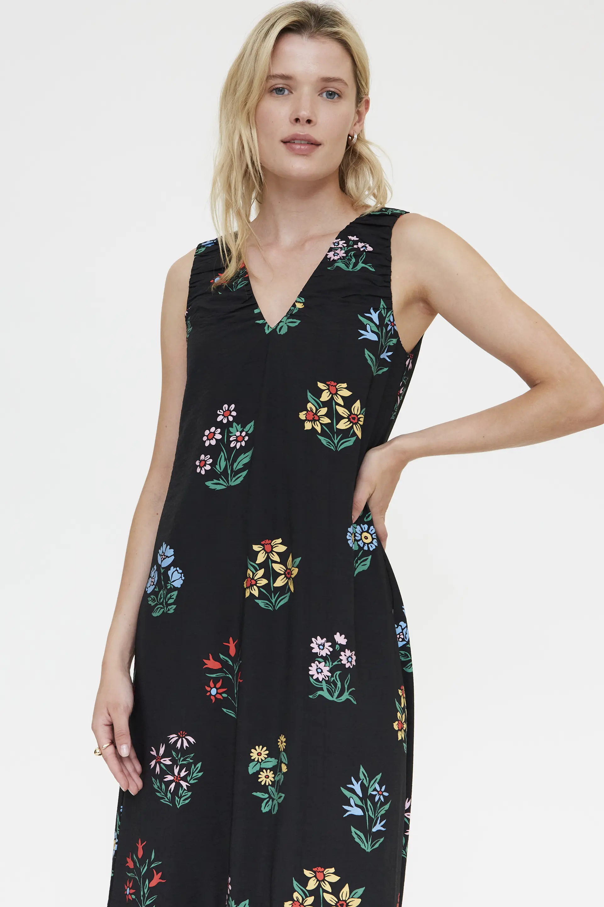 Vestido largo con estampado Multicolor Gardener - Image 4