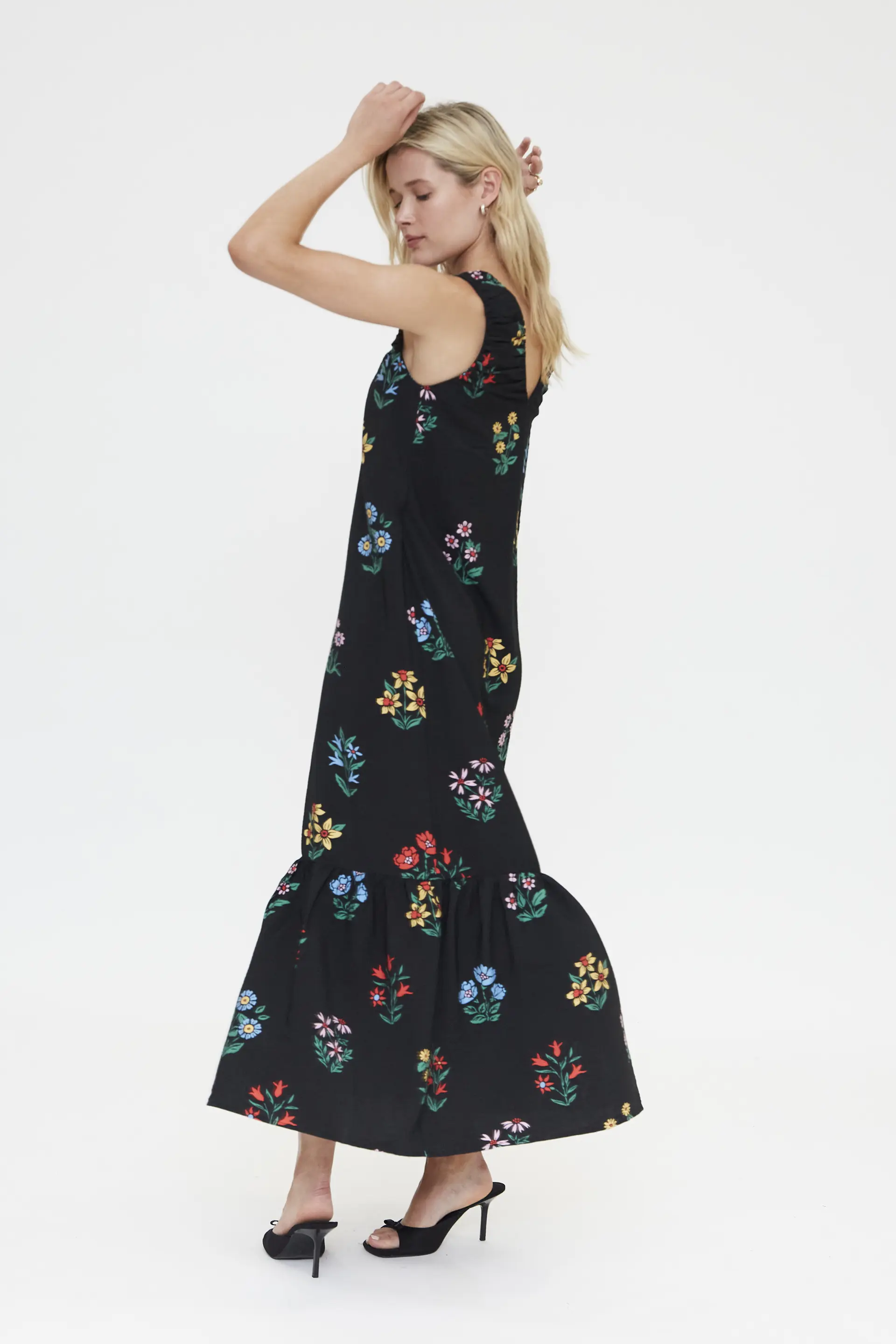 Vestido largo con estampado Multicolor Gardener - Image 5