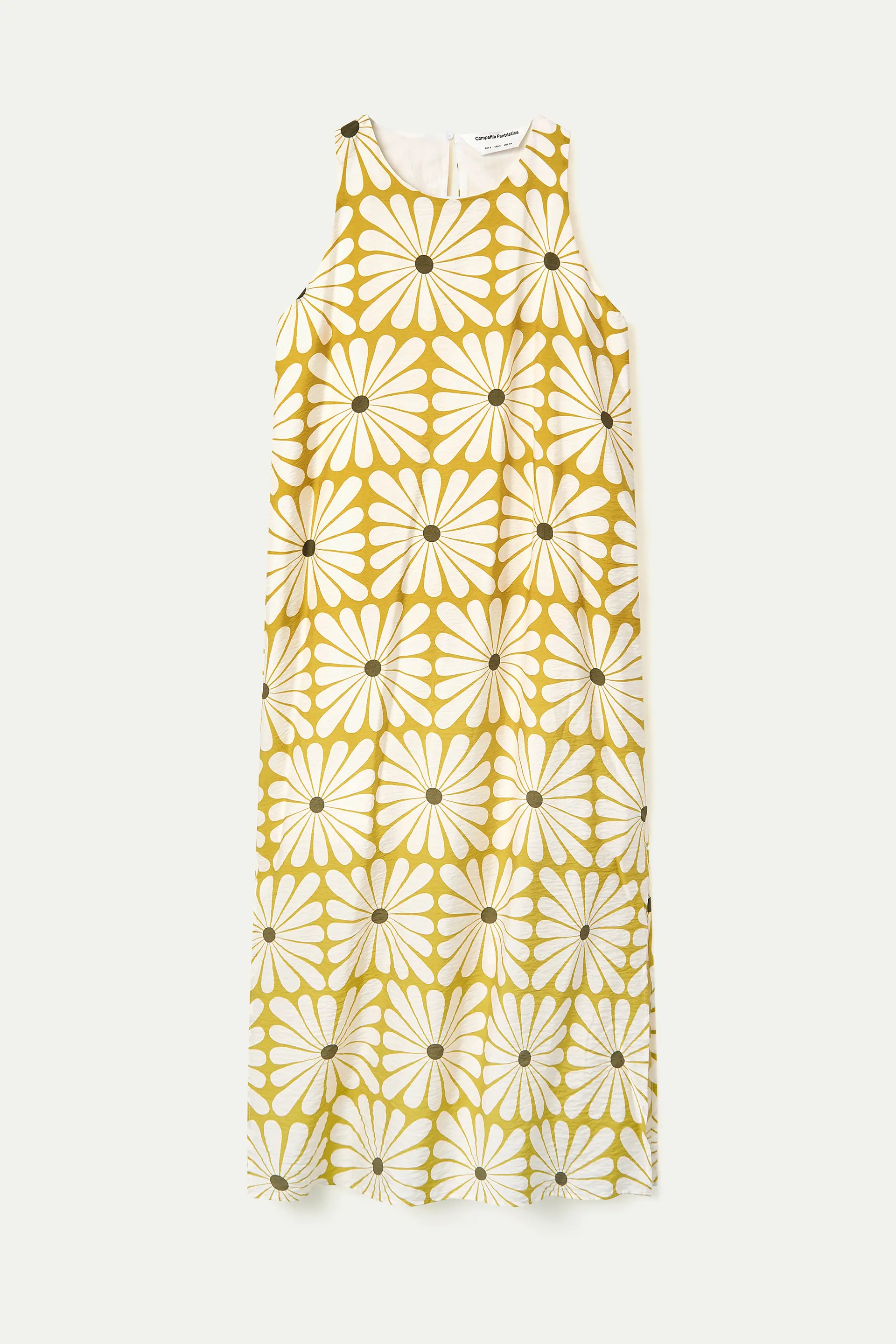 Vestido largo con estampado Olive Flower - Image 2