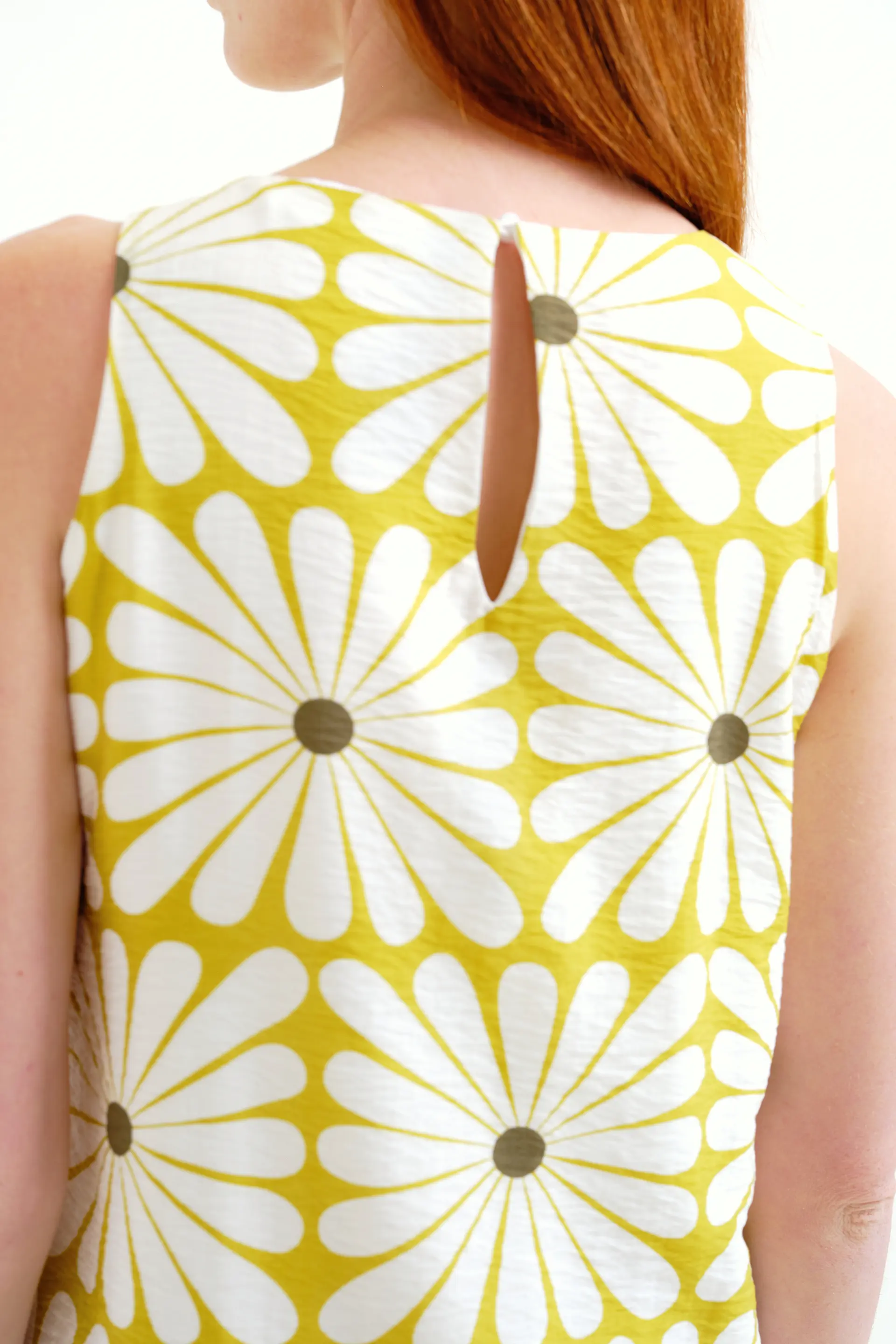 Vestido largo con estampado Olive Flower - Image 4