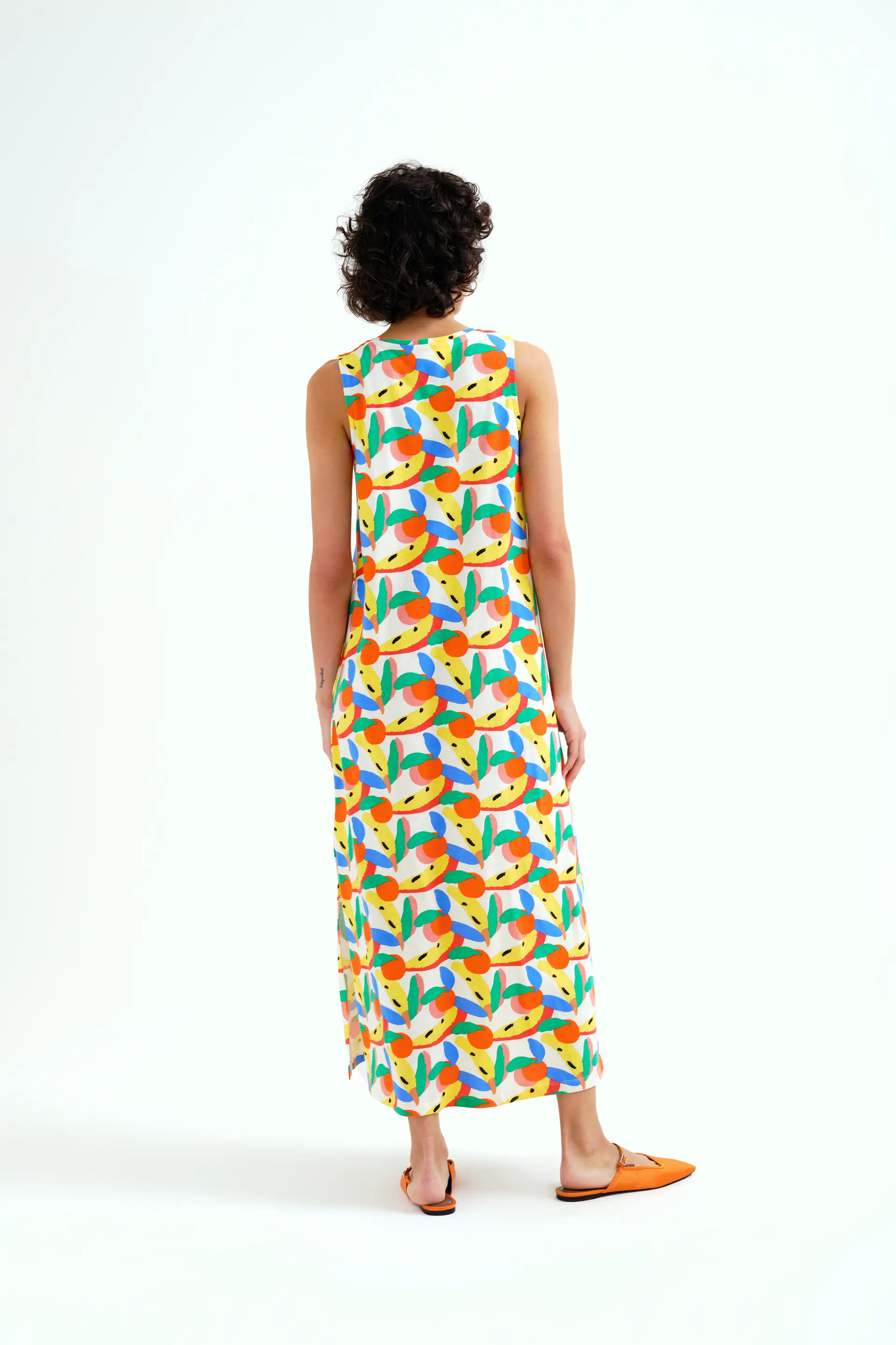 Vestido largo con estampado Tutti Frutti Small - Image 3