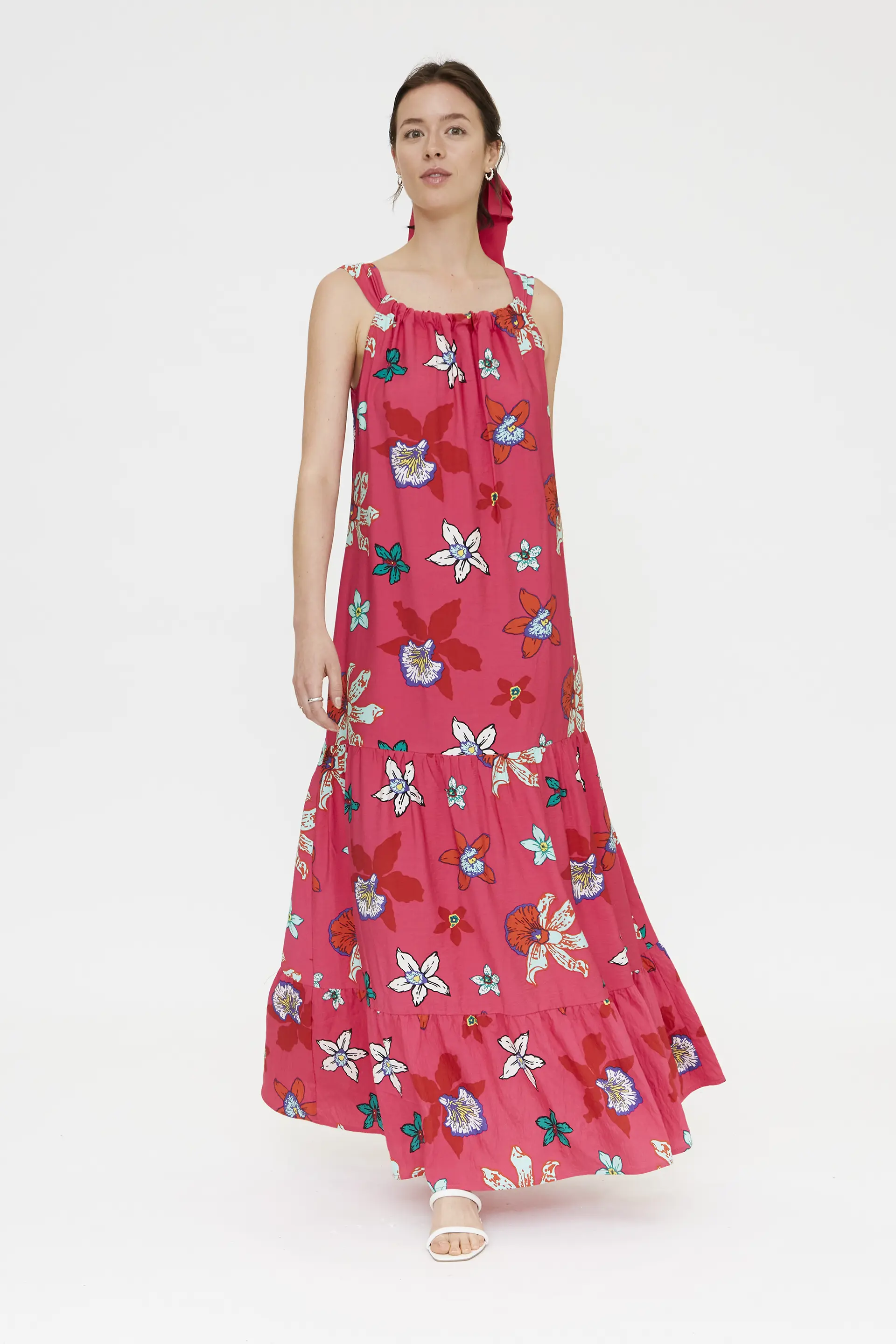 Vestido largo con estampado Vanda
