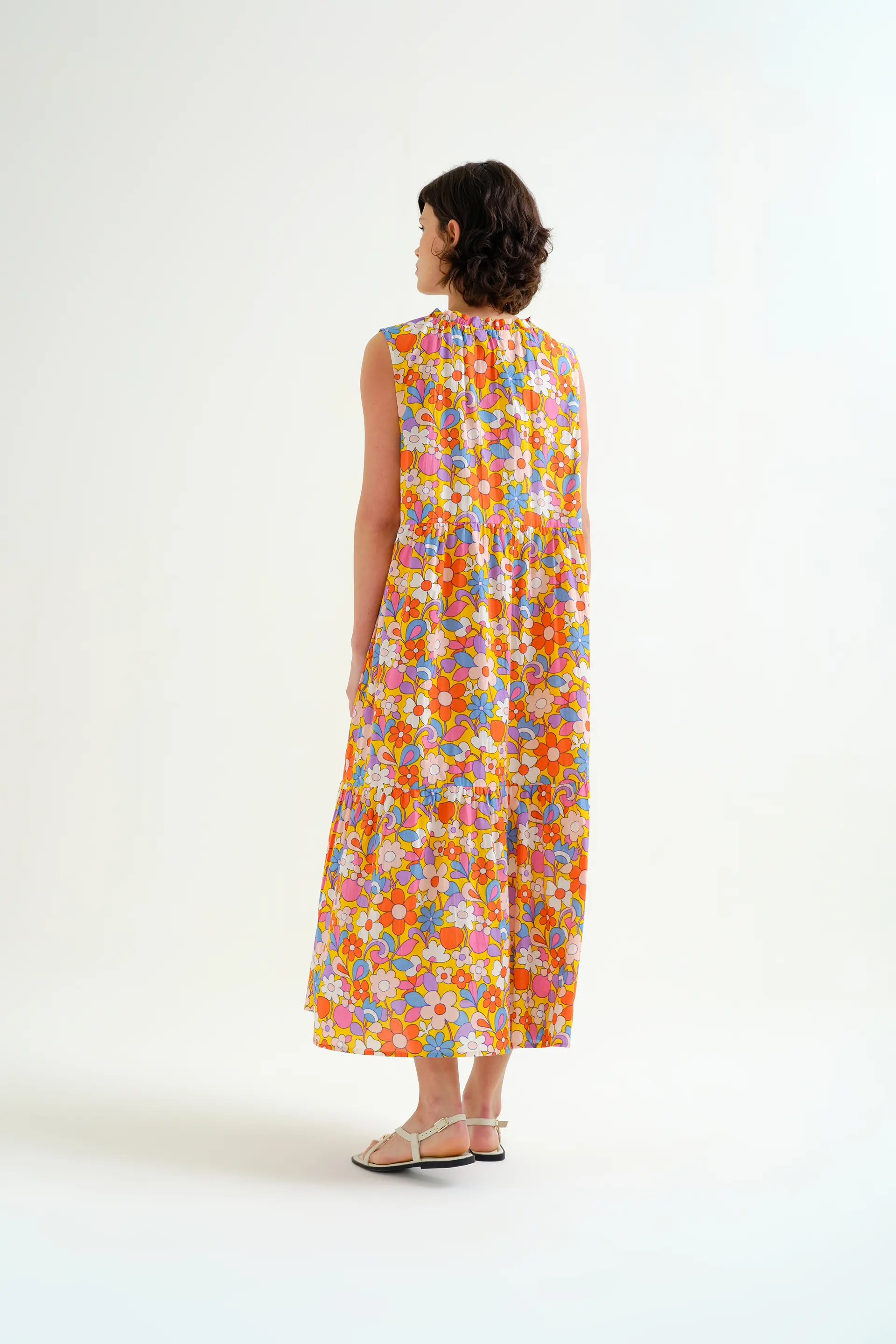 Vestido largo playero con estampado Bloom - Image 3
