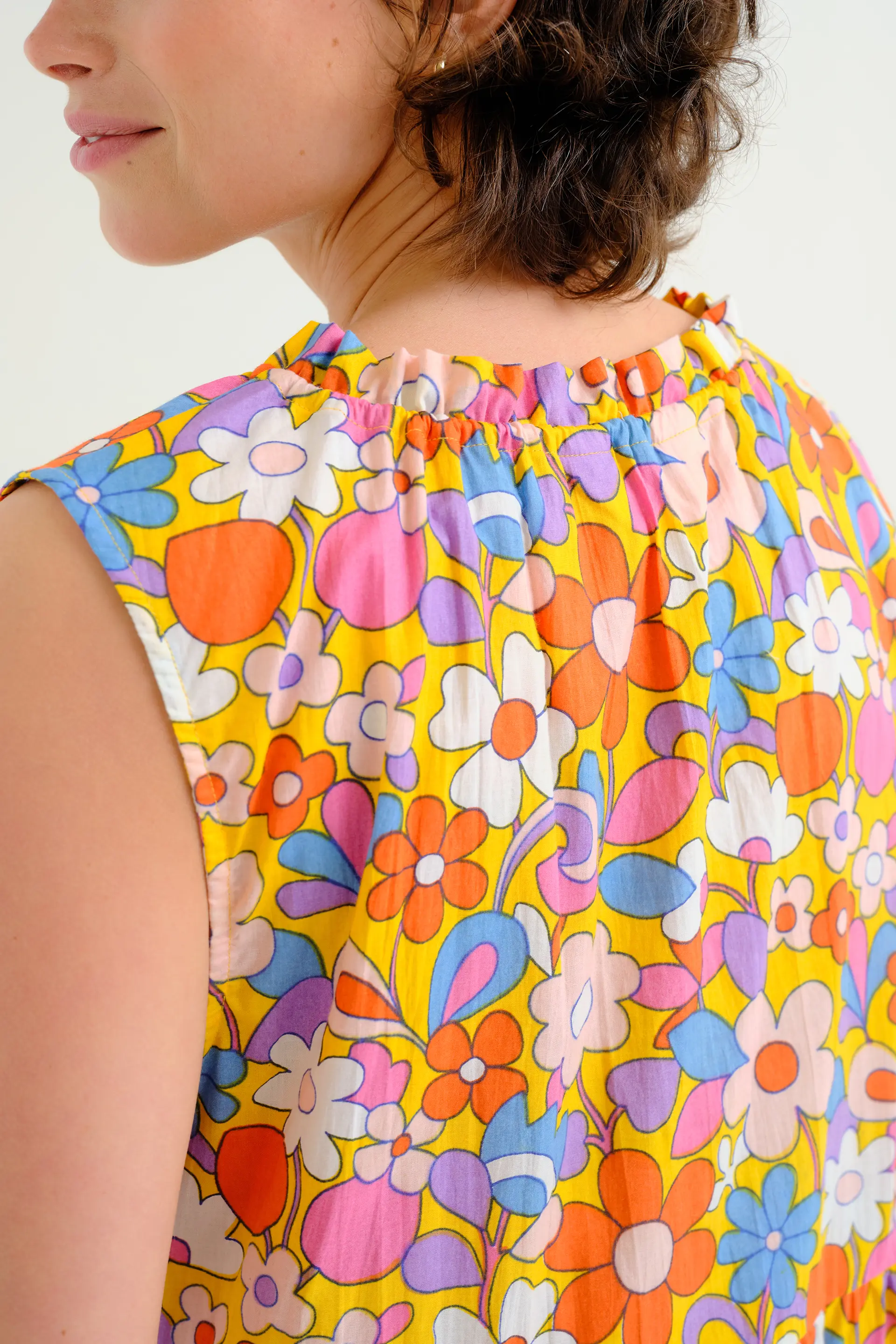 Vestido largo playero con estampado Bloom - Image 4