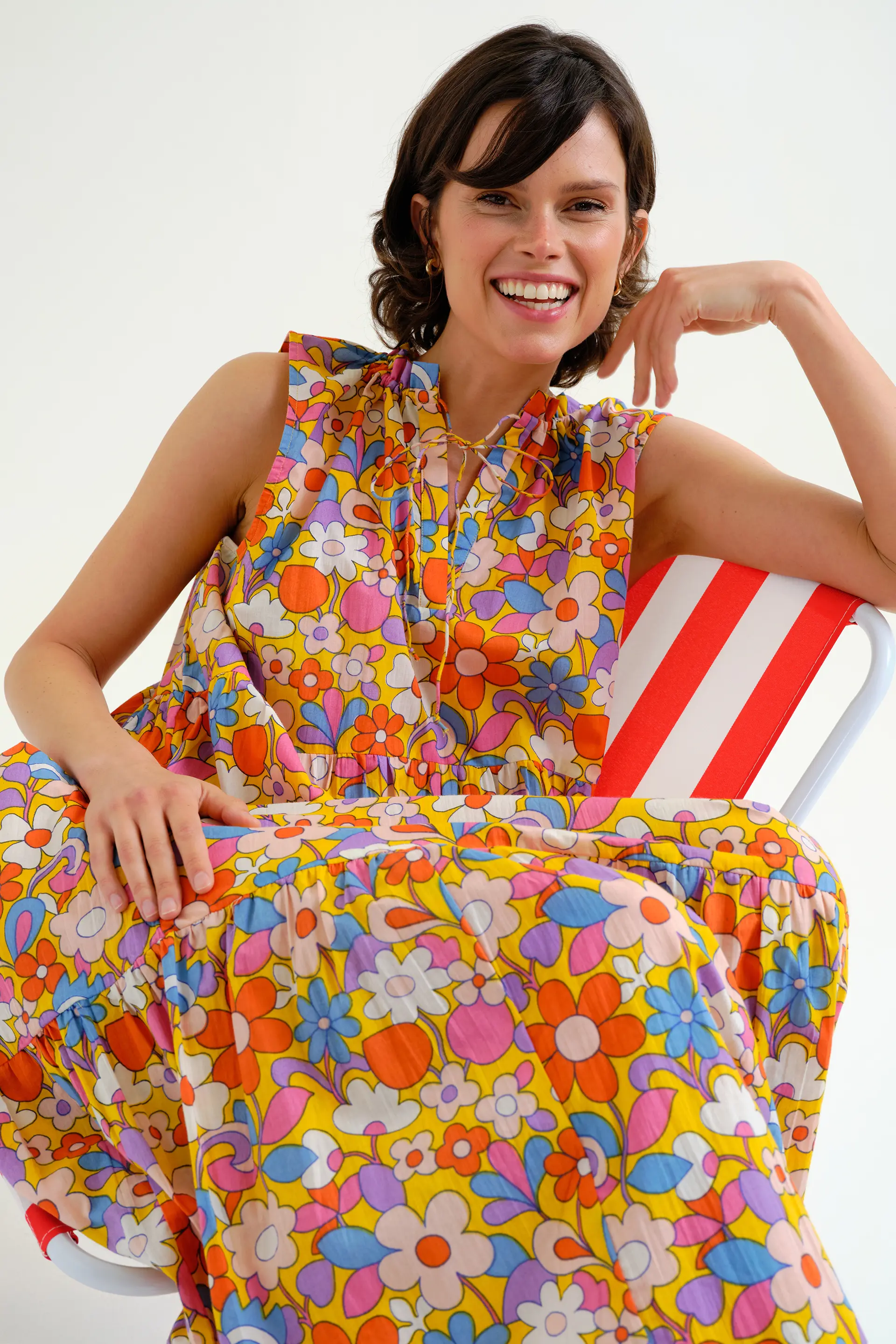 Vestido largo playero con estampado Bloom - Image 5