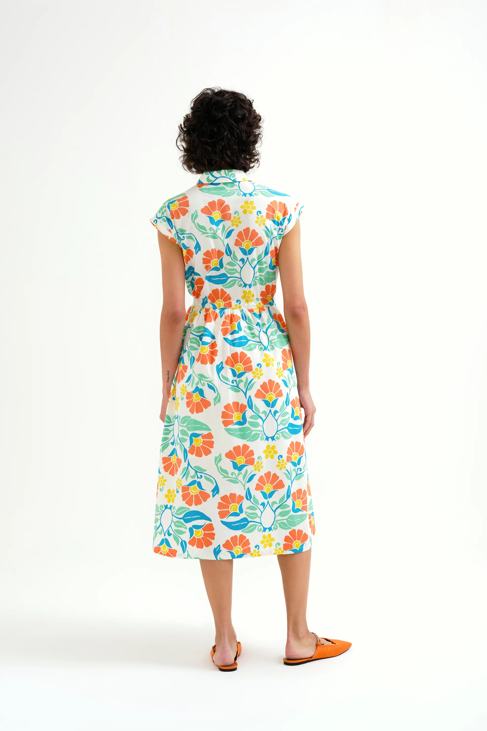 Vestido midi con estampado Big Royal - Image 3