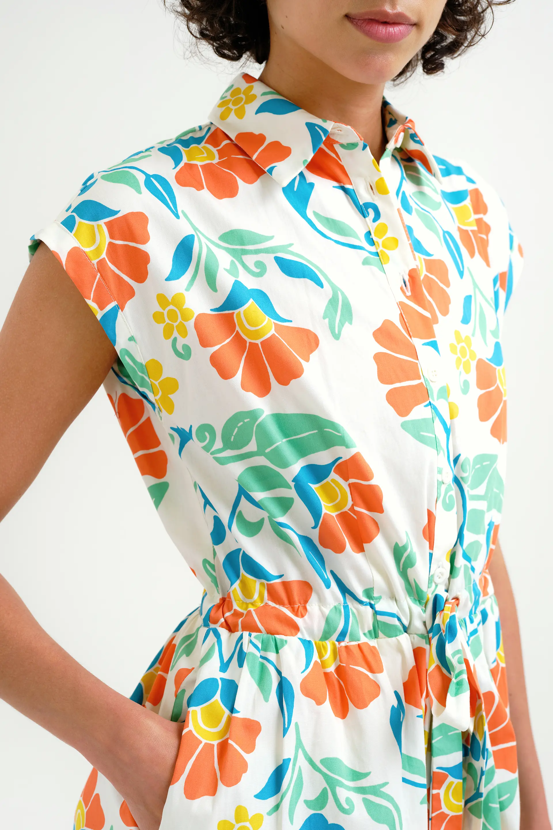 Vestido midi con estampado Big Royal - Image 4