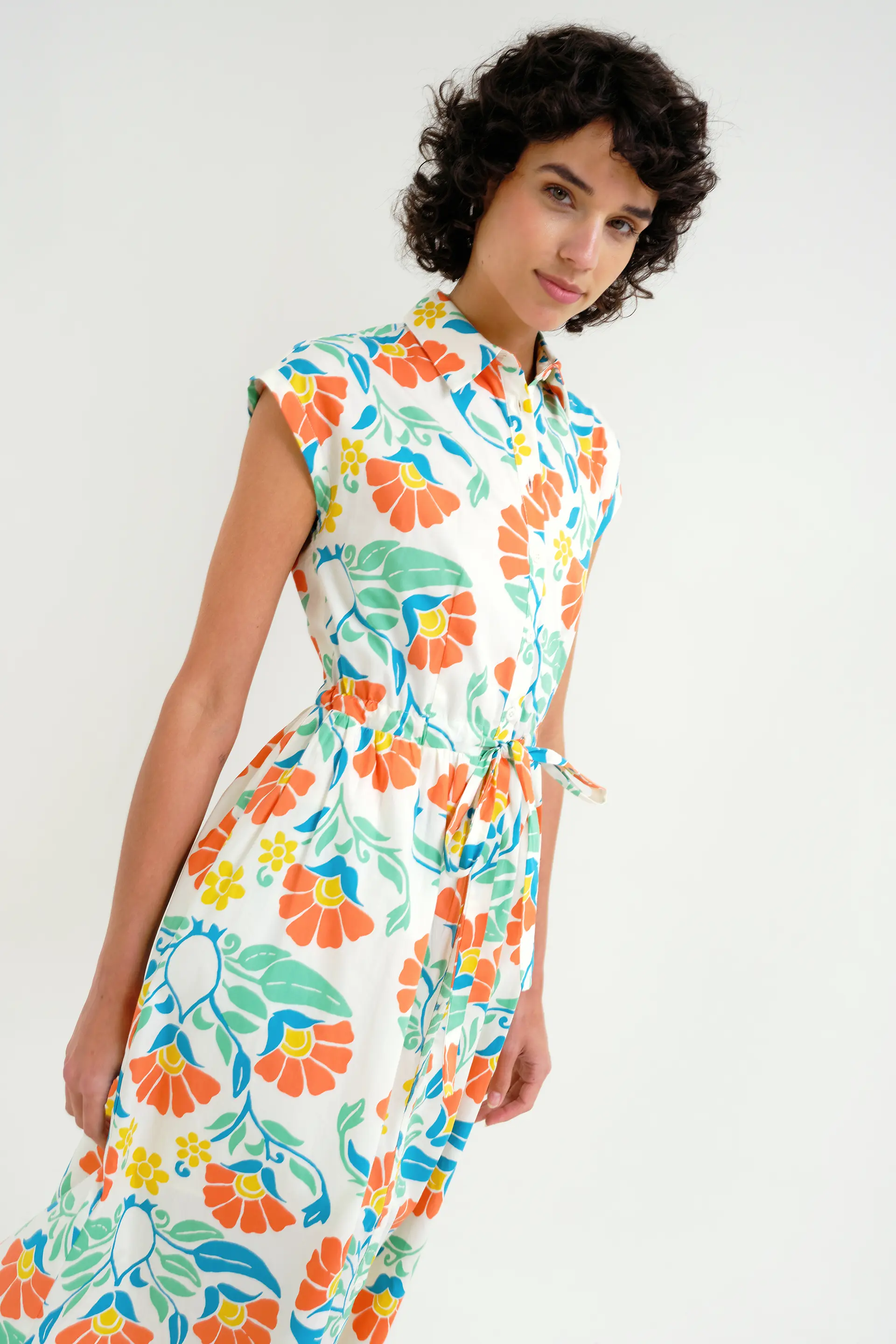 Vestido midi con estampado Big Royal - Image 5