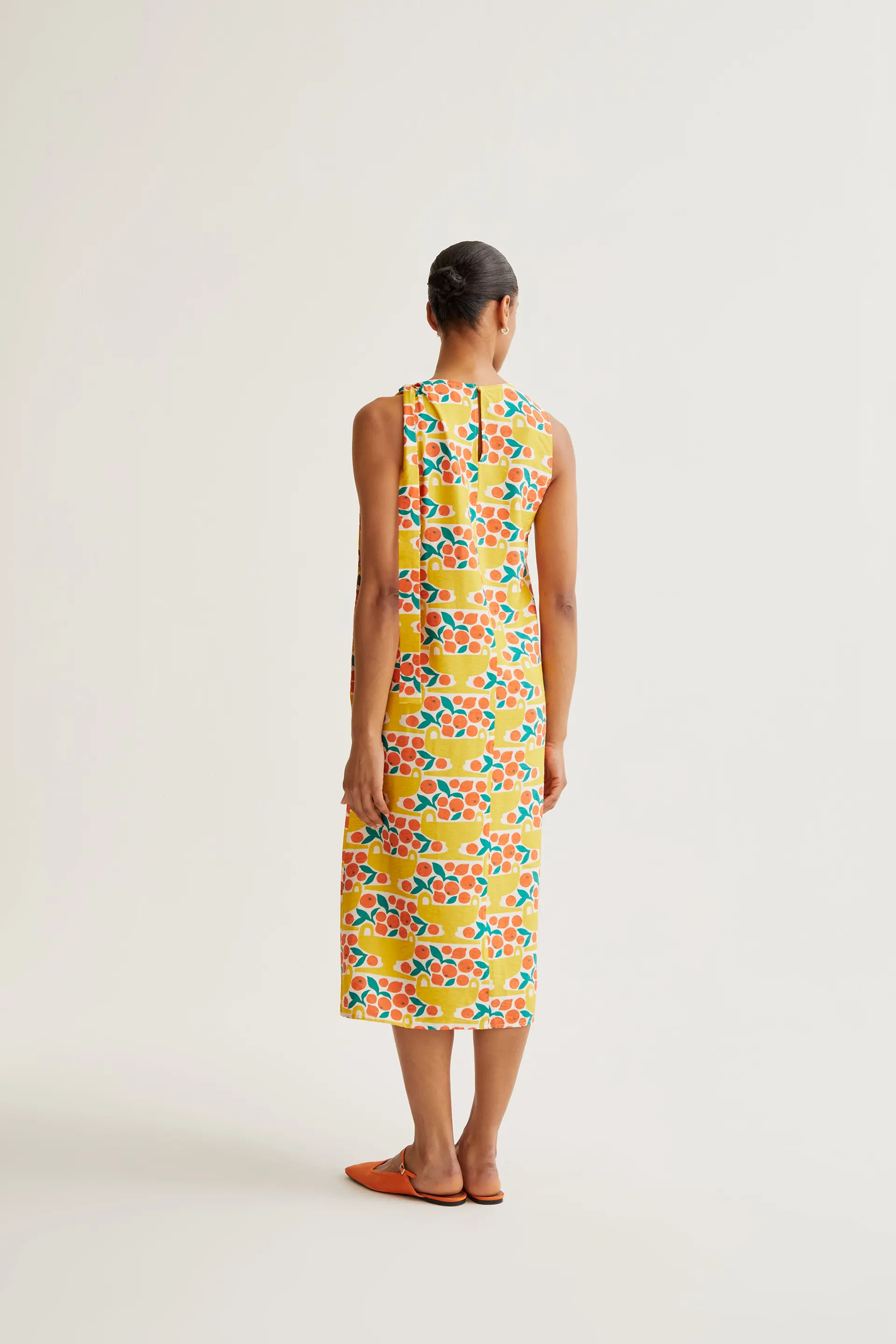 Vestido midi con estampado Citrus - Image 3