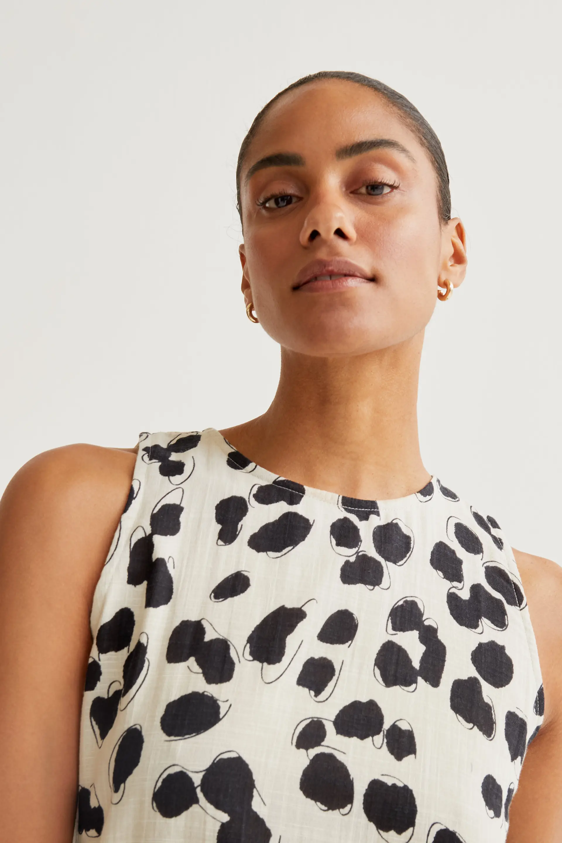 Vestido midi con estampado Dalmatian - Image 4