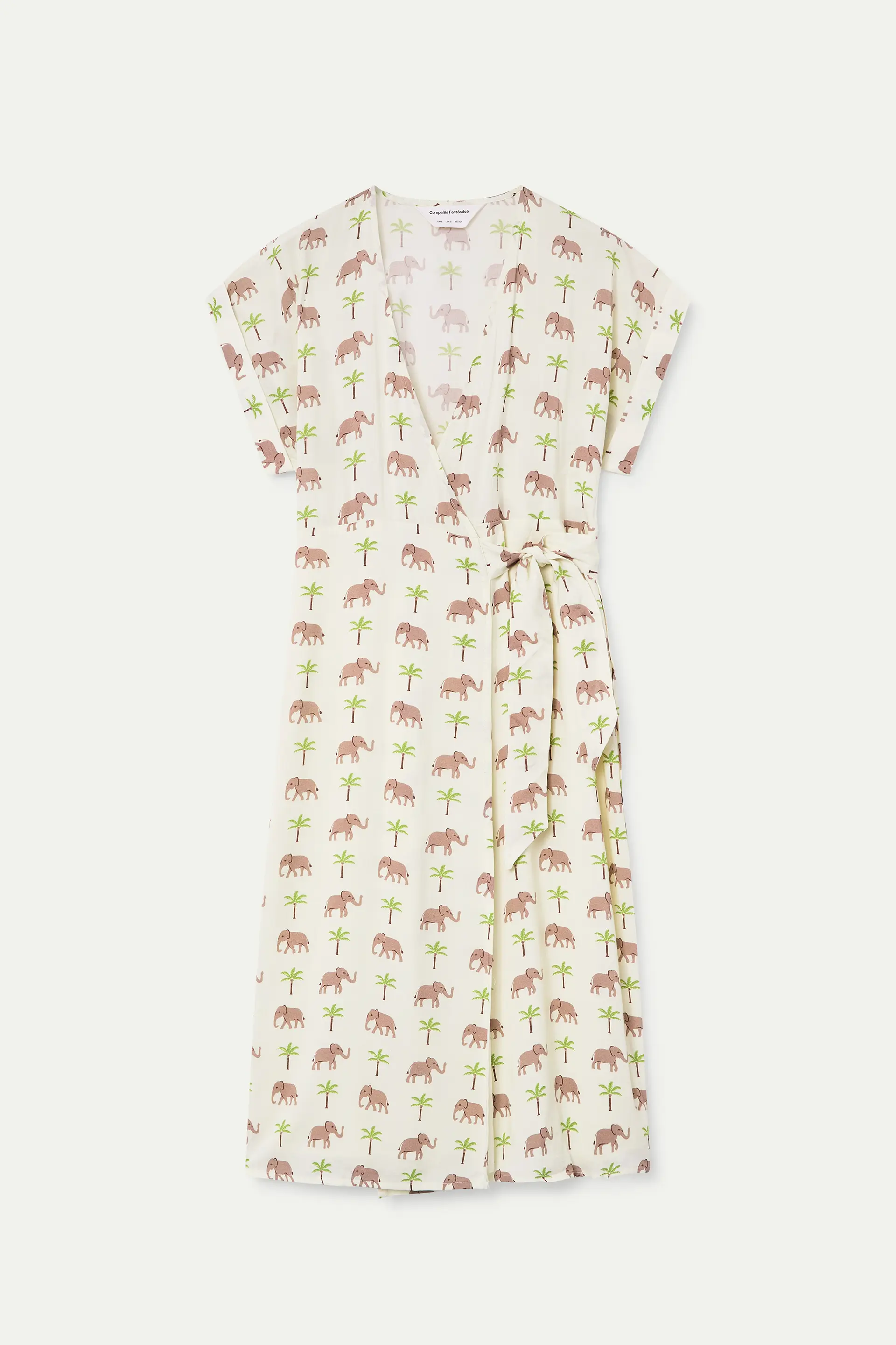Vestido midi con estampado Elefante LENZING™ ECOVERO™ - Image 2