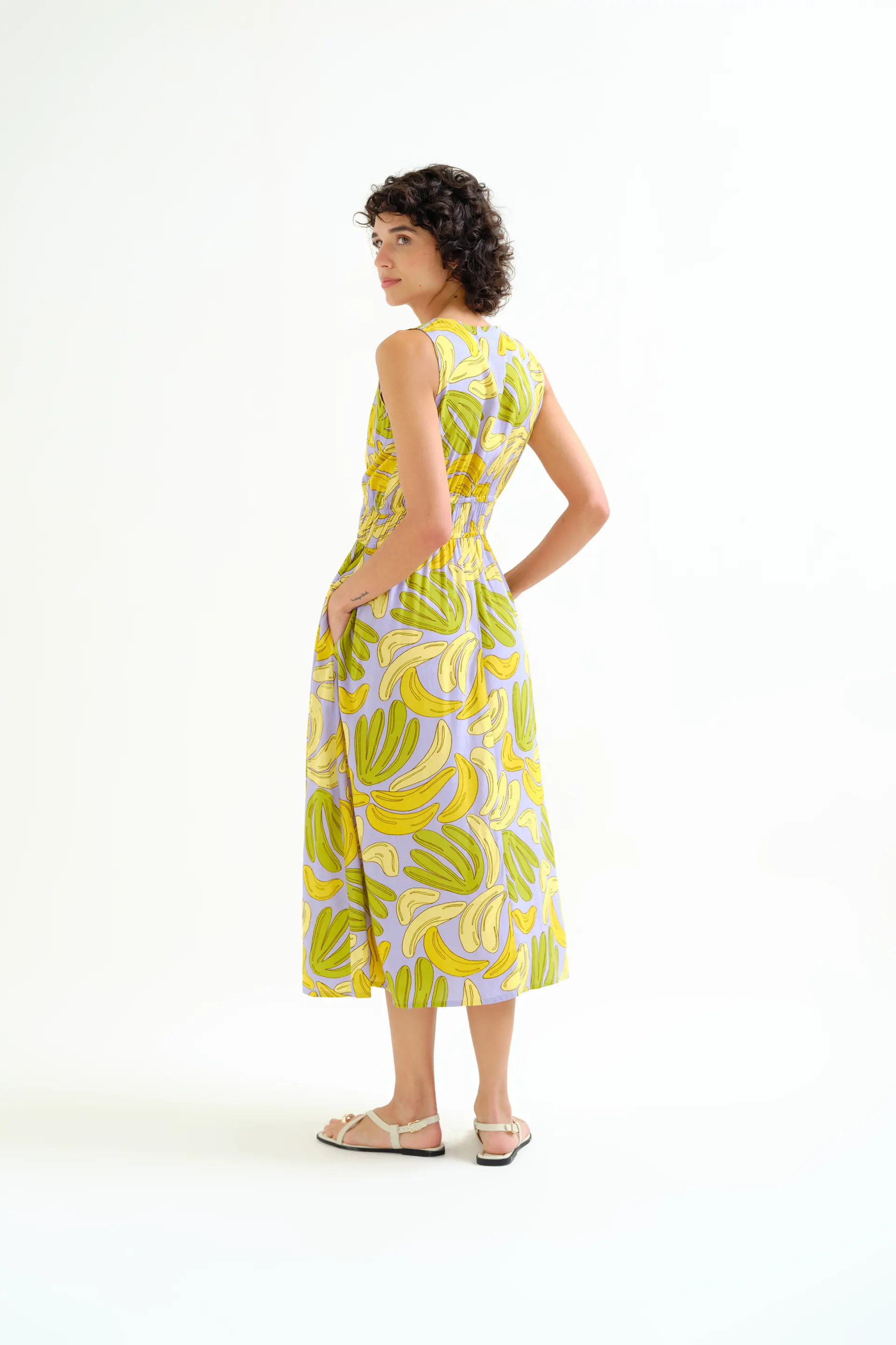 Vestido midi con estampado Guineo - Image 3